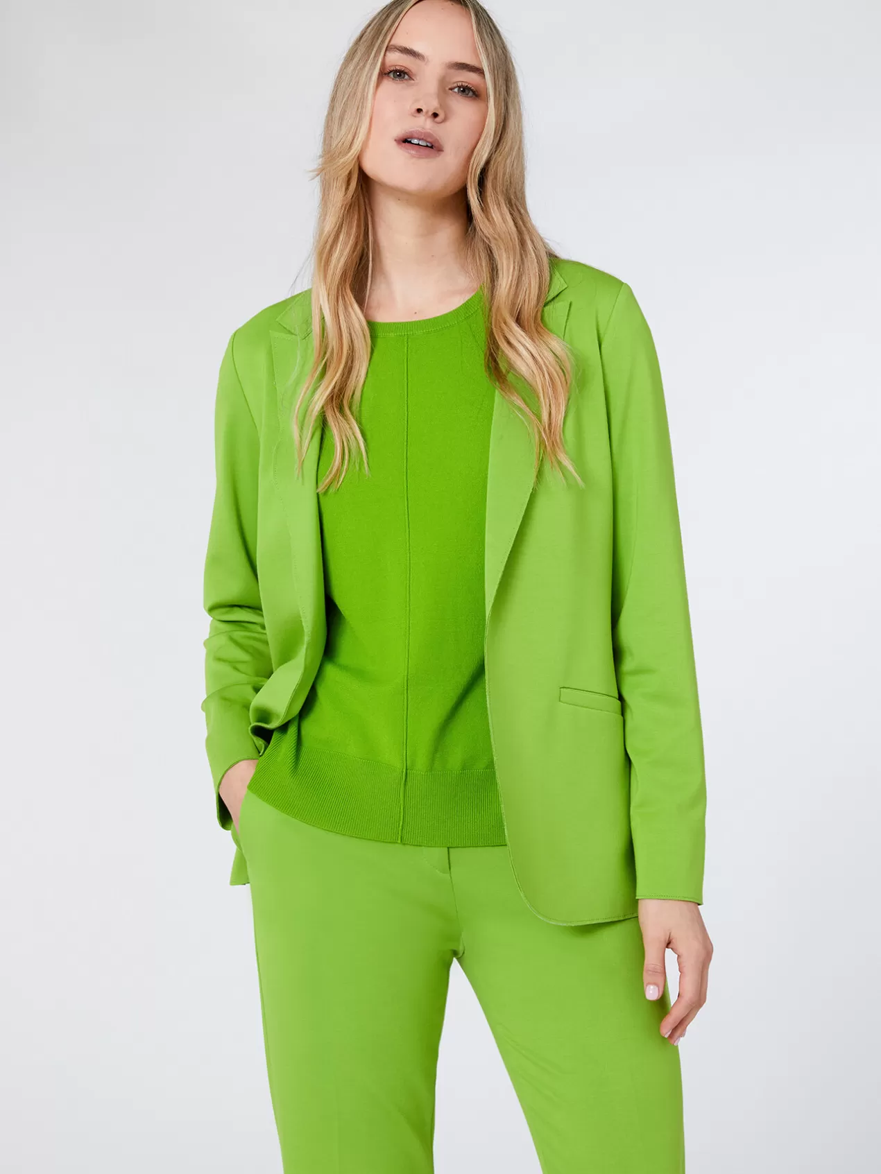 Cheap Elena Mirò Blazer En Point Tissu Vert