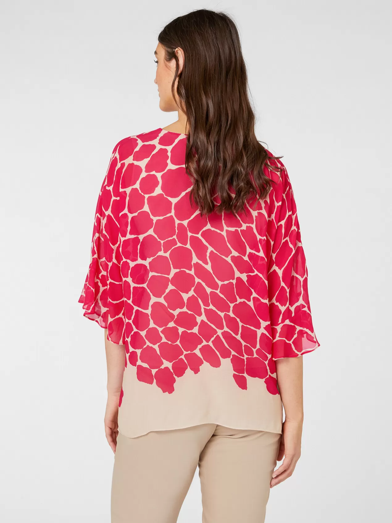 Best Elena Mirò Blouse Elegante Imprimee Fuchsia