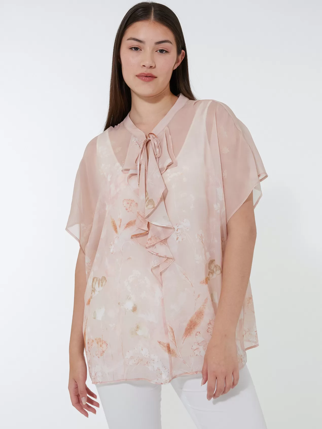 Outlet Elena Mirò Blouse En Viscose A Imprime Place Rose
