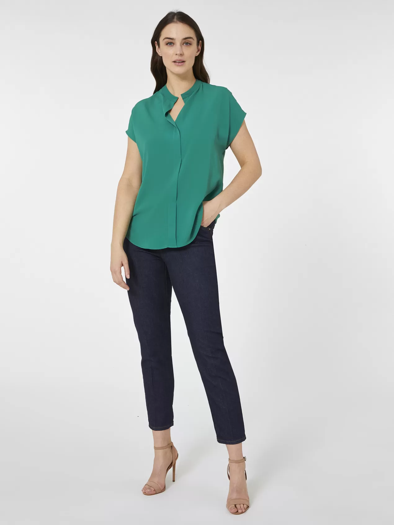 Hot Elena Mirò Blouse Unie Vert
