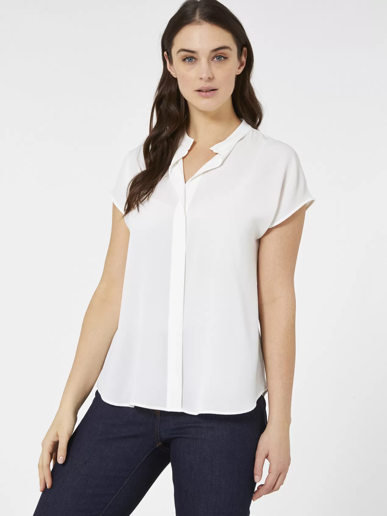 Best Sale Elena Mirò Blouse Unie Blanc