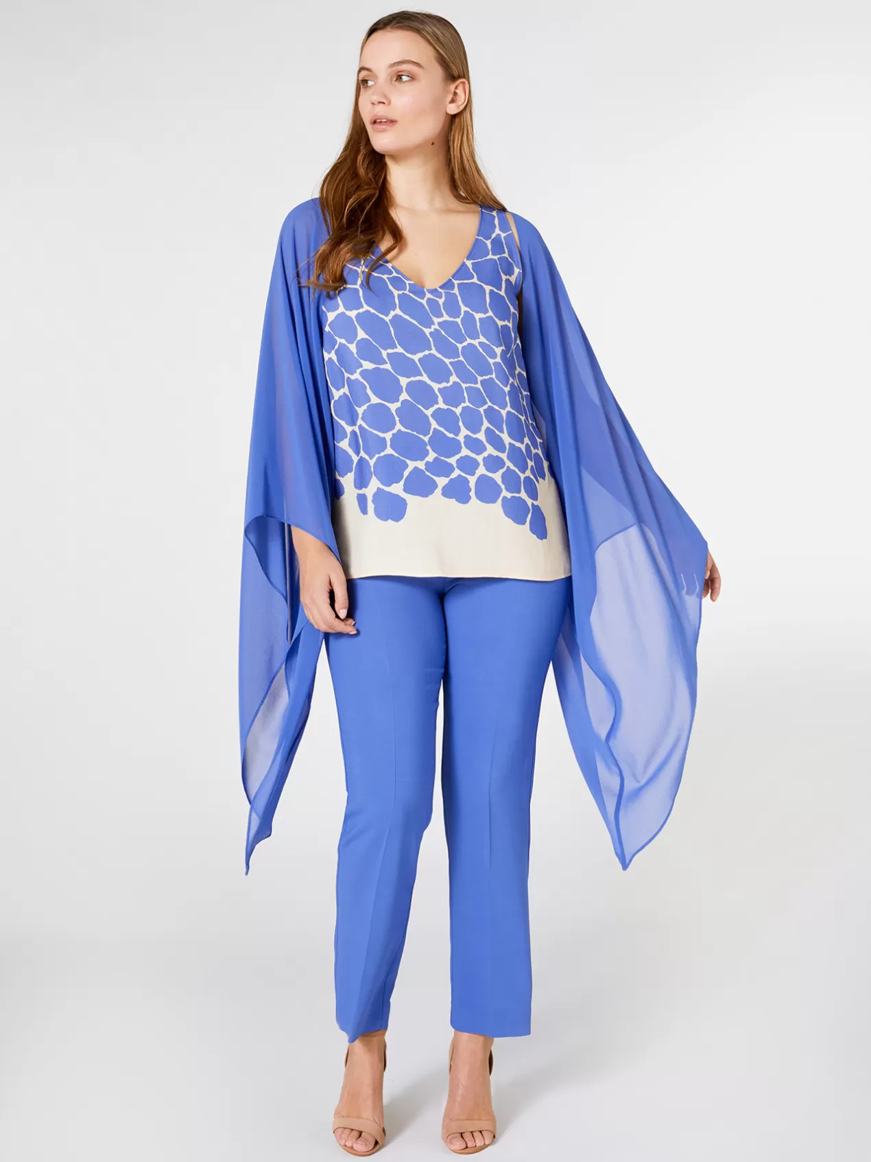 Online Elena Mirò Bolero En Georgette Violet