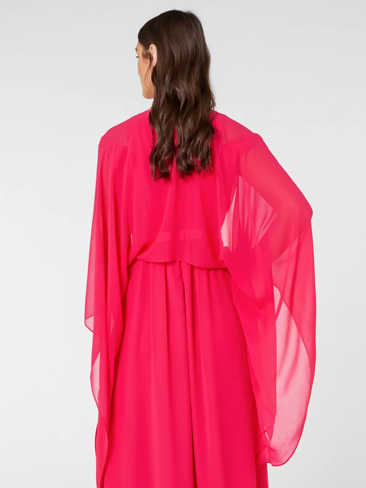 Hot Elena Mirò Bolero En Georgette Fuchsia