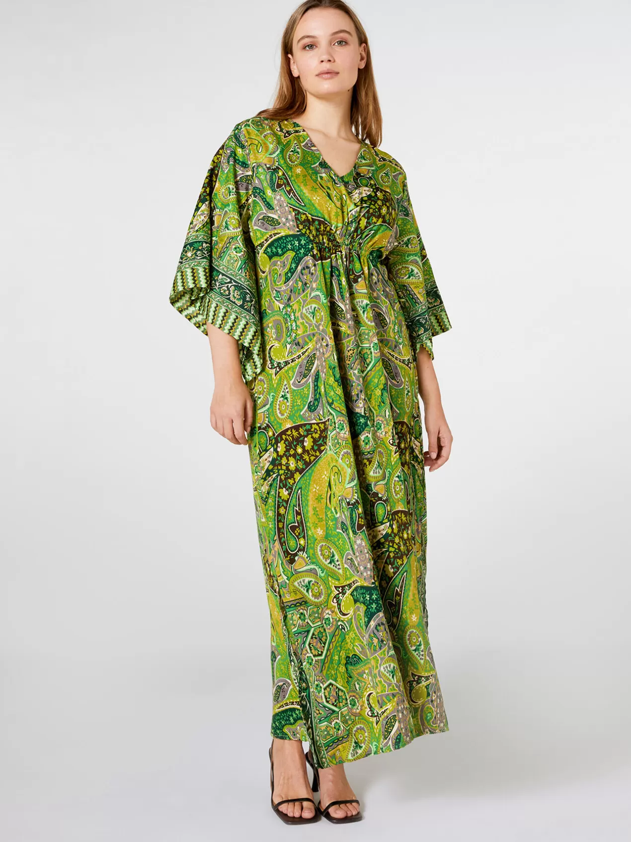 Outlet Elena Mirò Caftan Imprime Vert