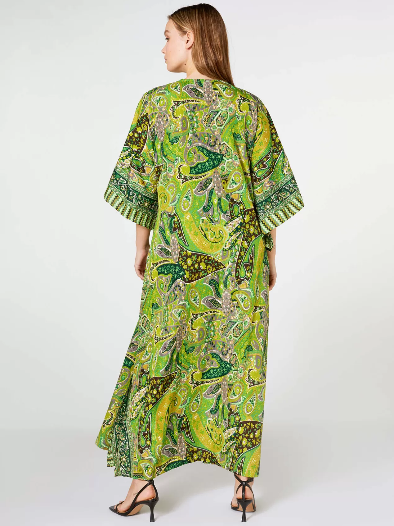 Outlet Elena Mirò Caftan Imprime Vert