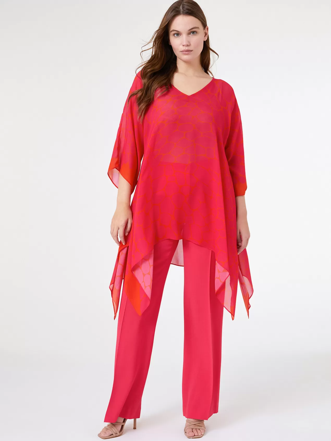 Online Elena Mirò Elegante Blouse Imprimee Fuchsia