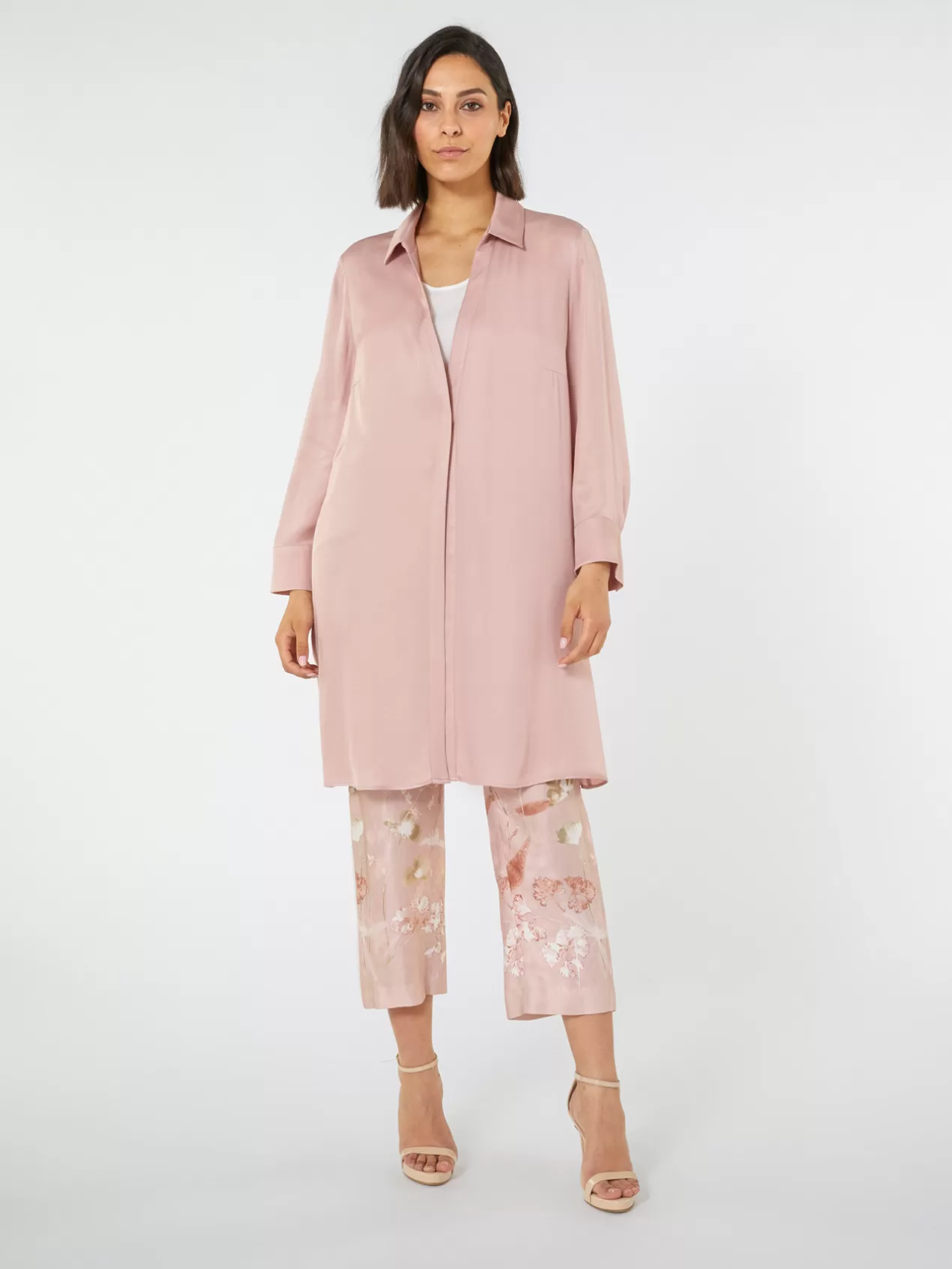 Best Elena Mirò Elegante Chemise Longue Rose