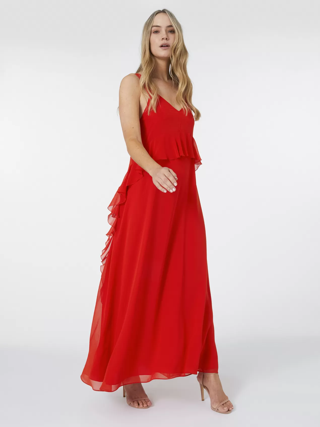 Cheap Elena Mirò Elegante Robe Longue Avec Bolero Rouge