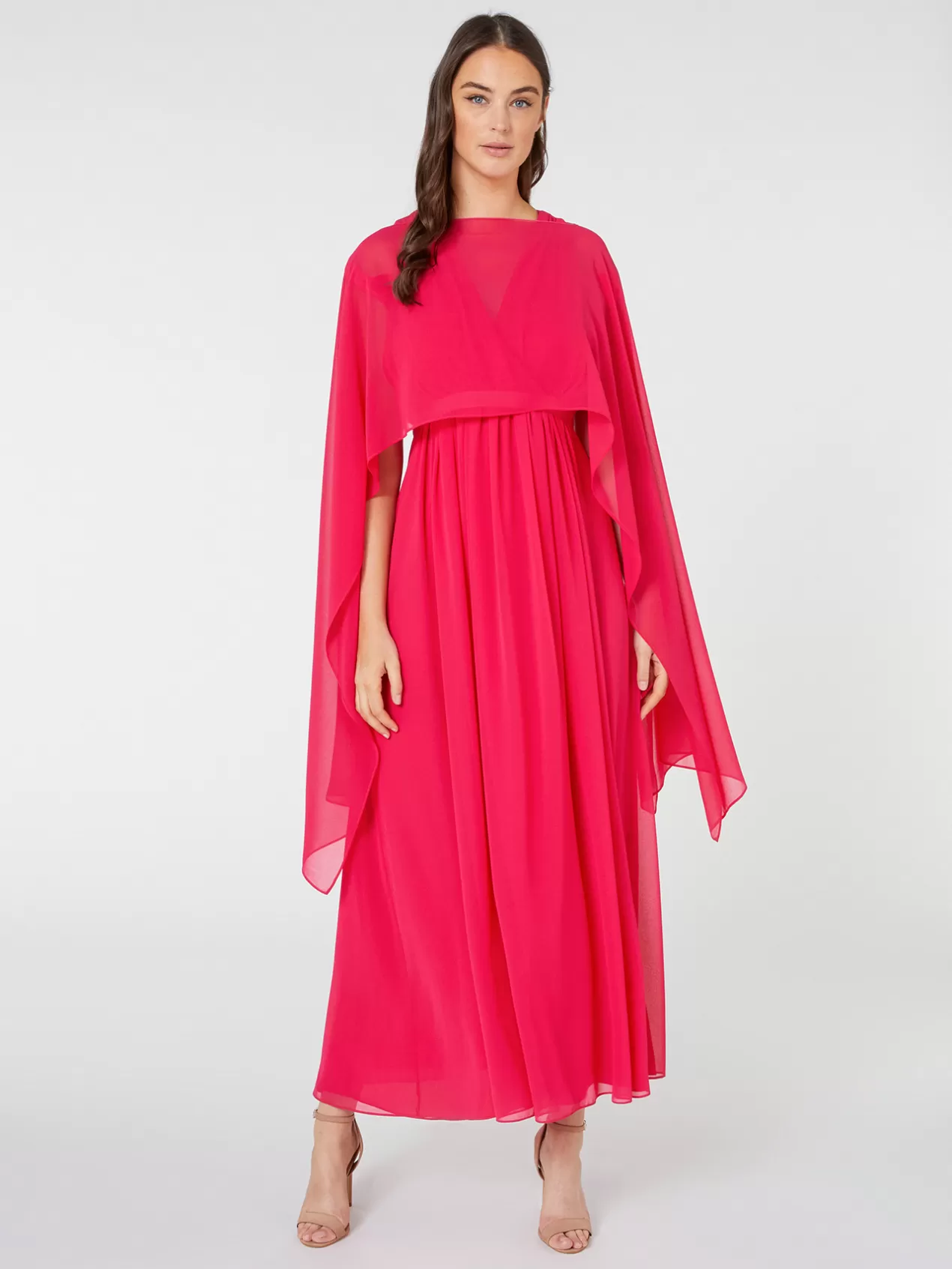 Hot Elena Mirò Etole Ample En Georgette Fuchsia