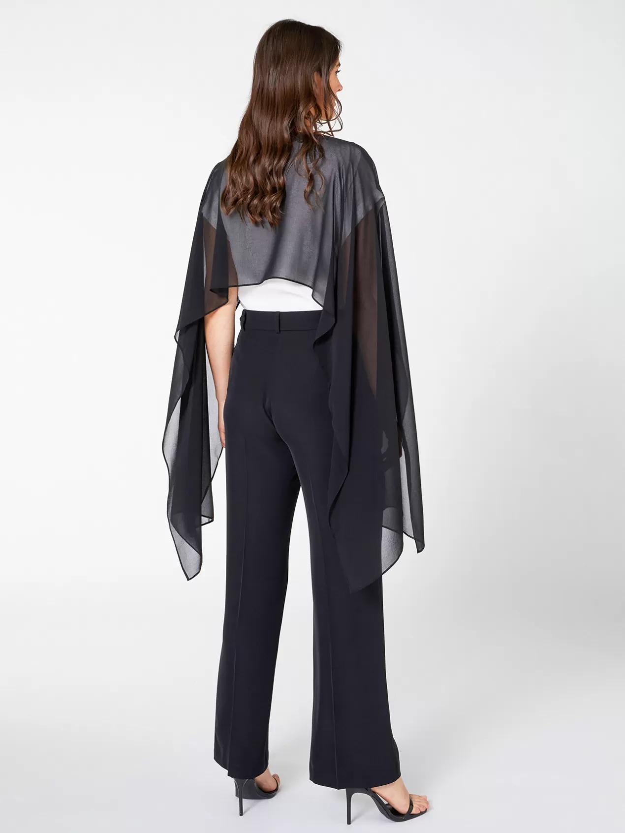 Discount Elena Mirò Etole Ample En Georgette Noir