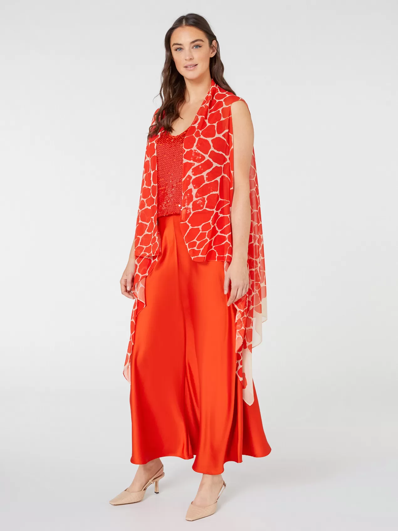 Discount Elena Mirò Etole Ample Imprimee Orange Soleil