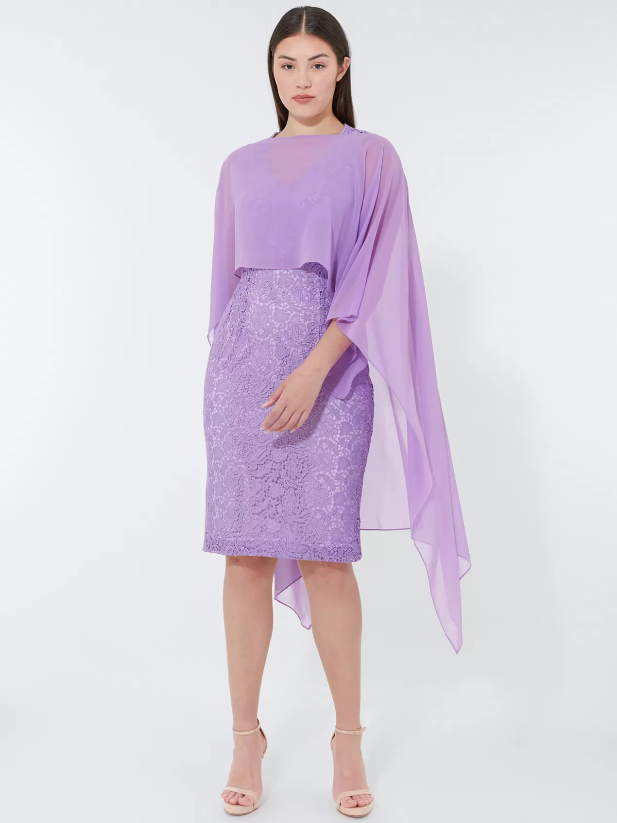 Discount Elena Mirò Etole Elegante En Georgette Violet