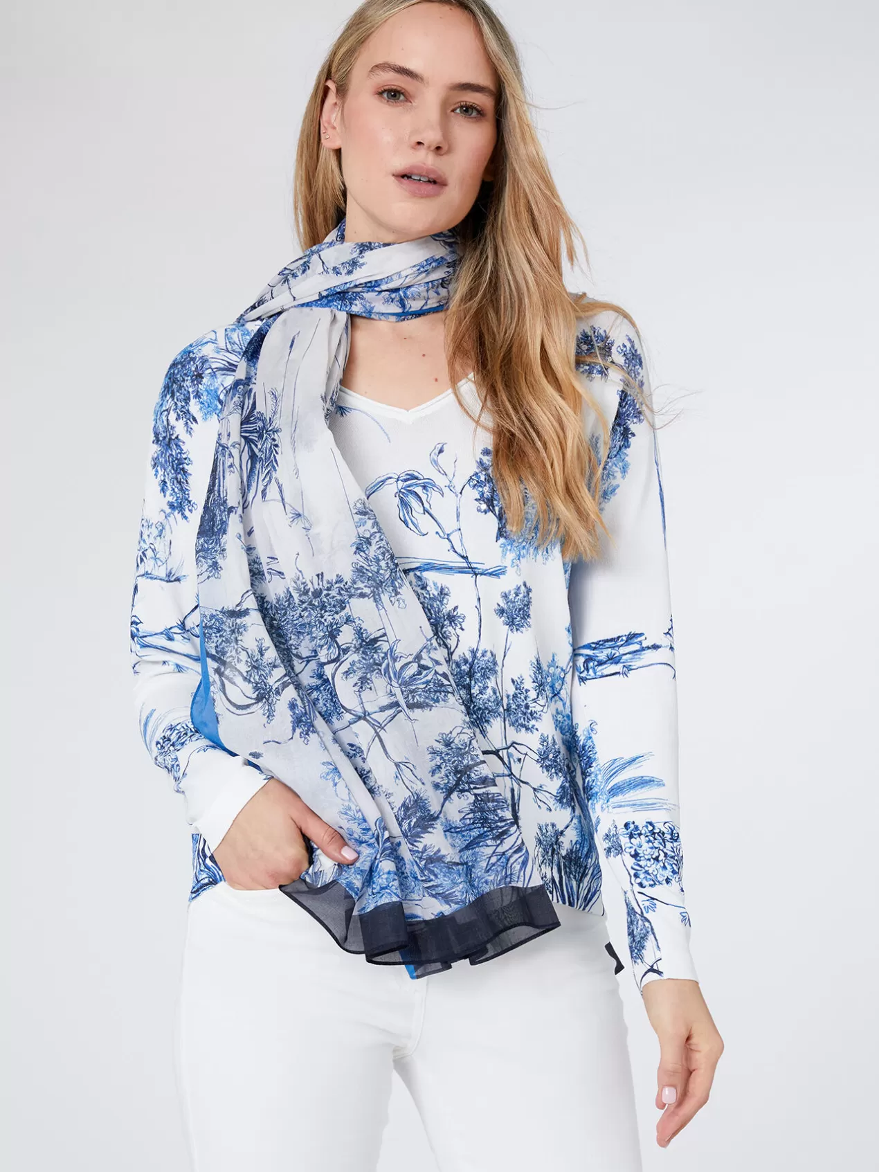 Shop Elena Mirò Etole Imprimee Bleu