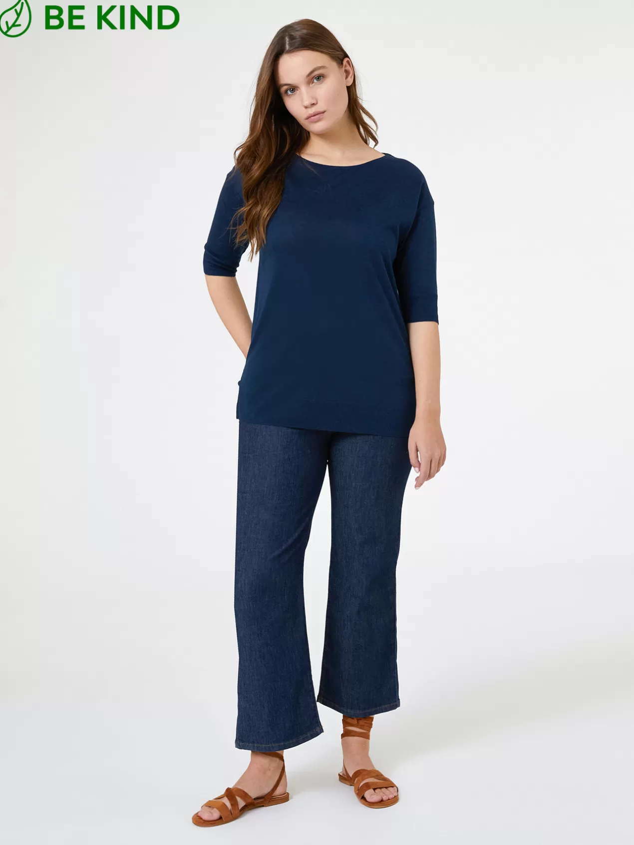 Best Sale Elena Mirò Jean Cropped Bleu