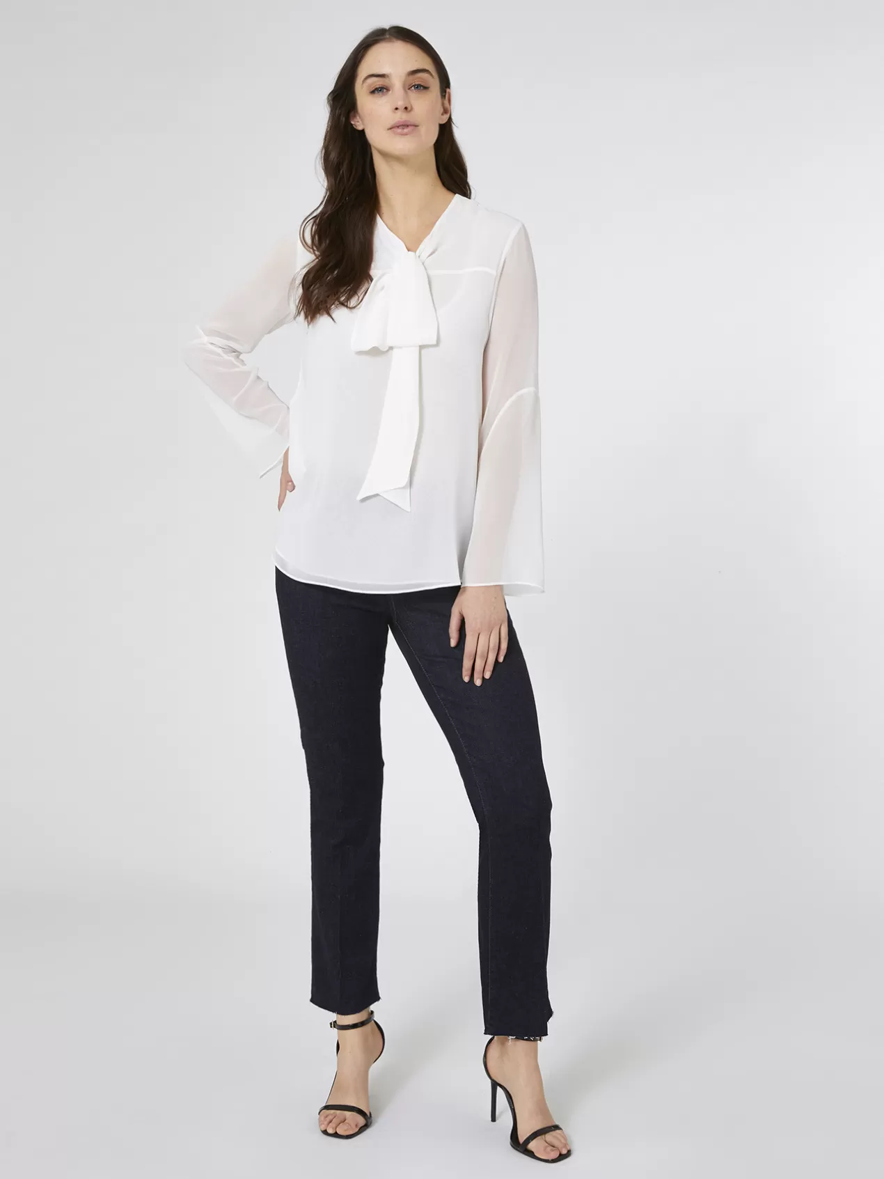 Store Elena Mirò Jean Kick Flare Fonce Bleu