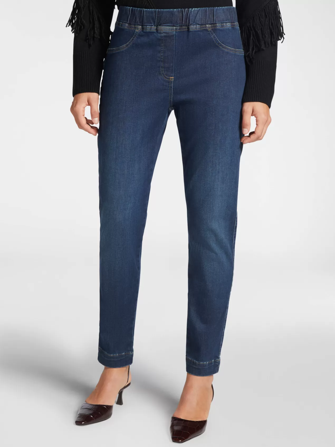 Flash Sale Elena Mirò Jegging Fonce Bleu