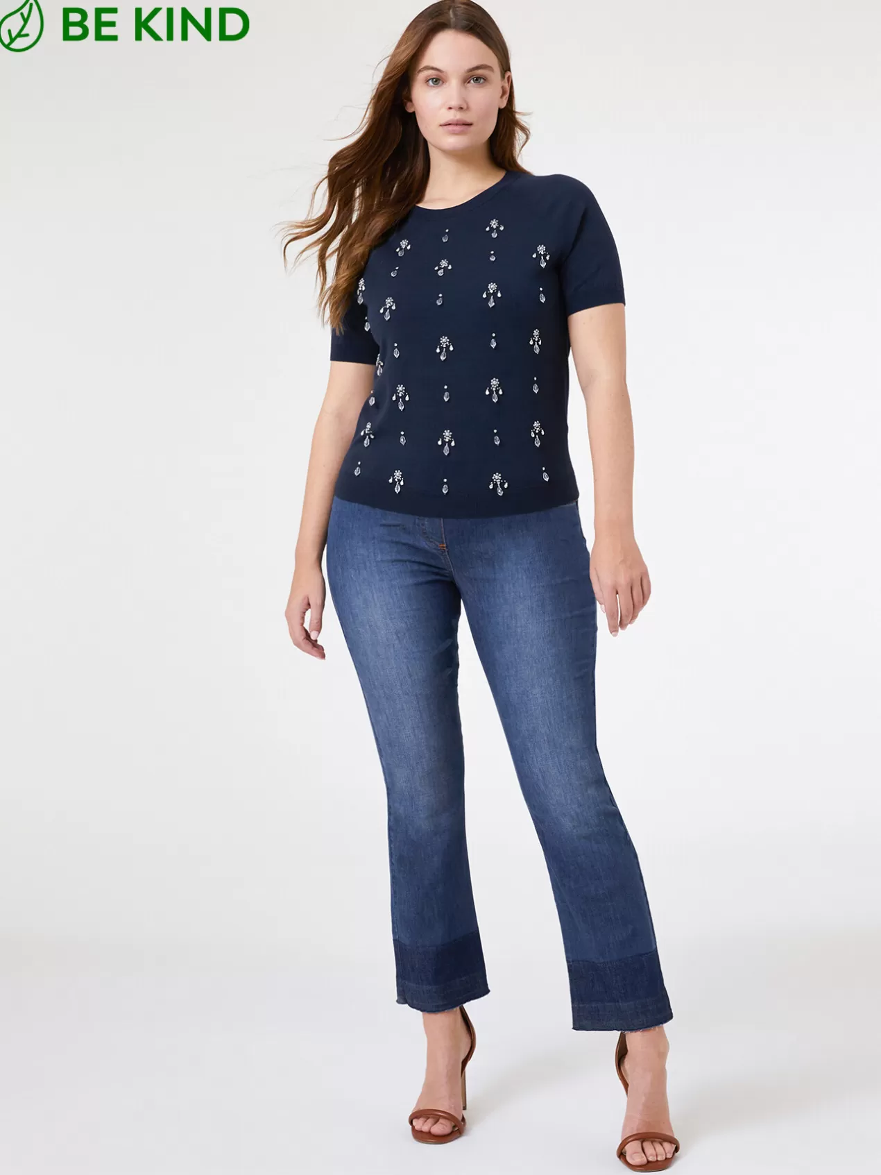 Cheap Elena Mirò Jegging Kick Flare Bleu