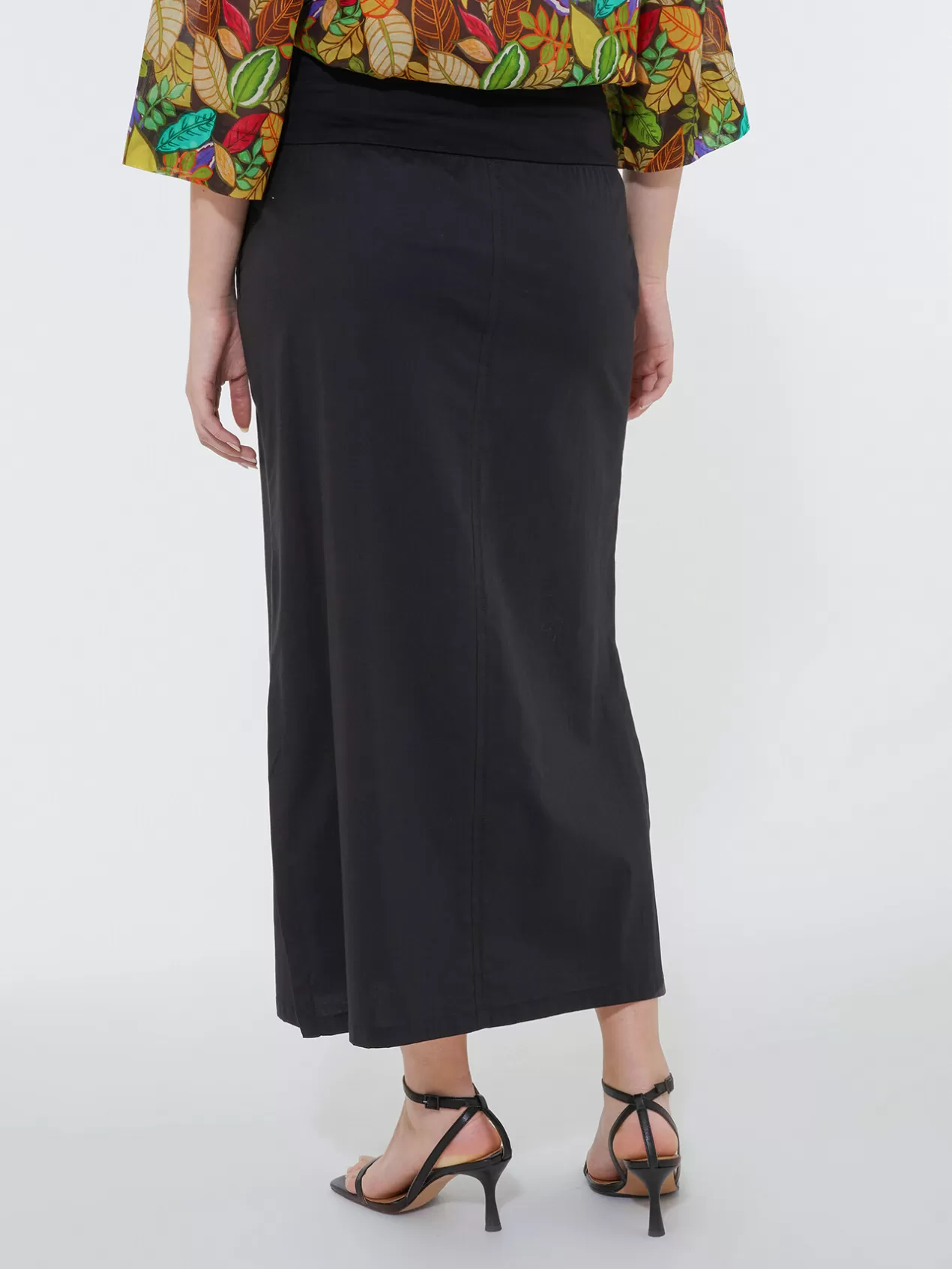 Sale Elena Mirò Jupe Avec Bordure En Jersey Noir