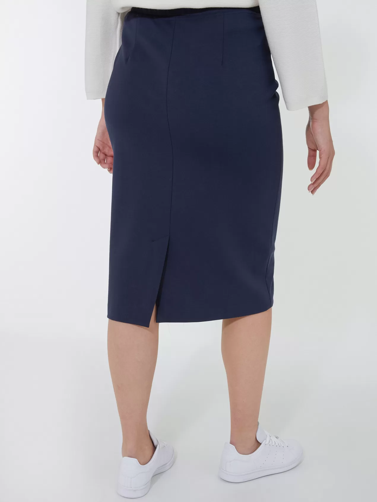 Cheap Elena Mirò Jupe En Point De Milan Bleu
