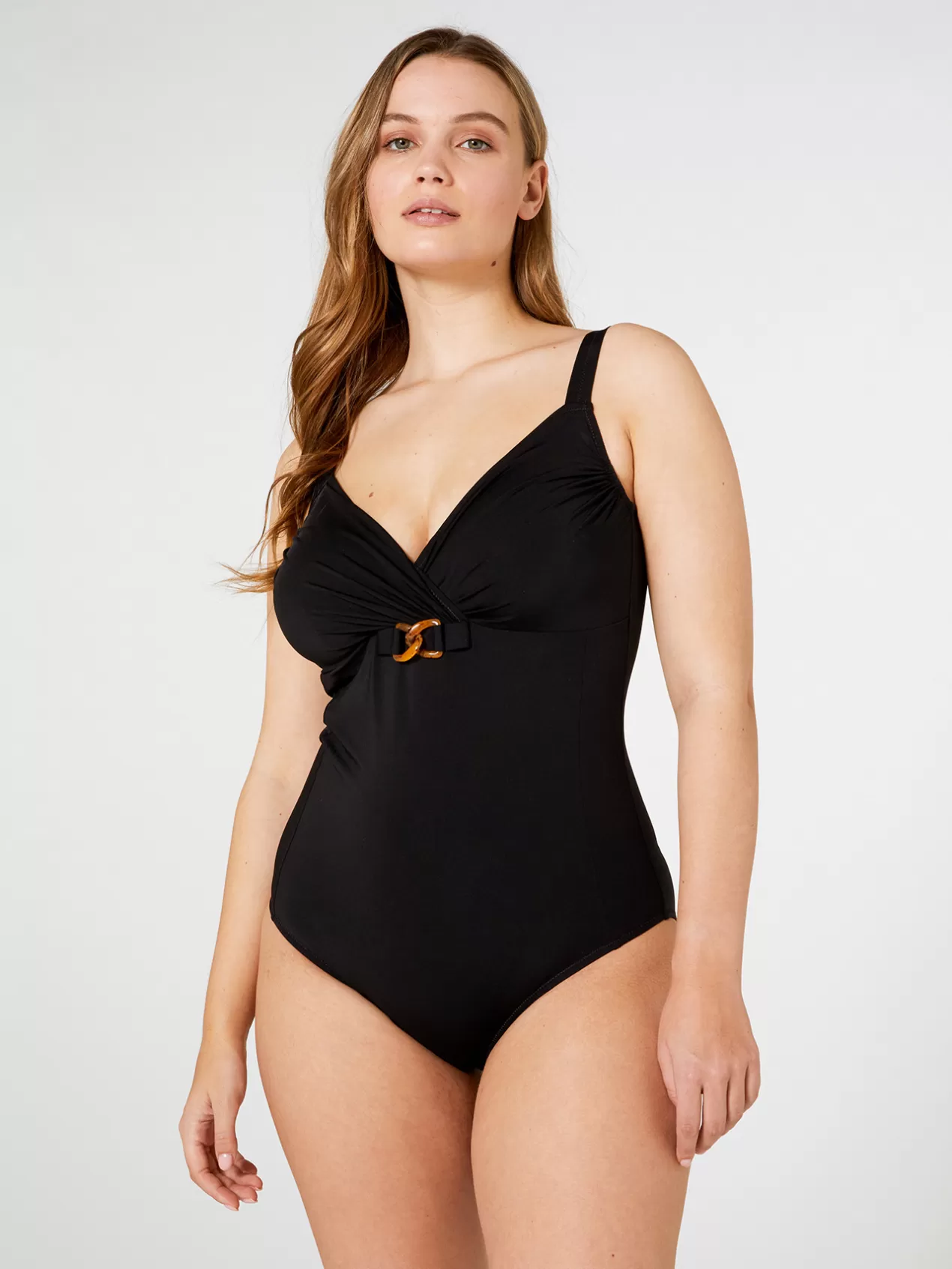 New Elena Mirò Maillot De Bain Une Piece Avec Boucle Noir