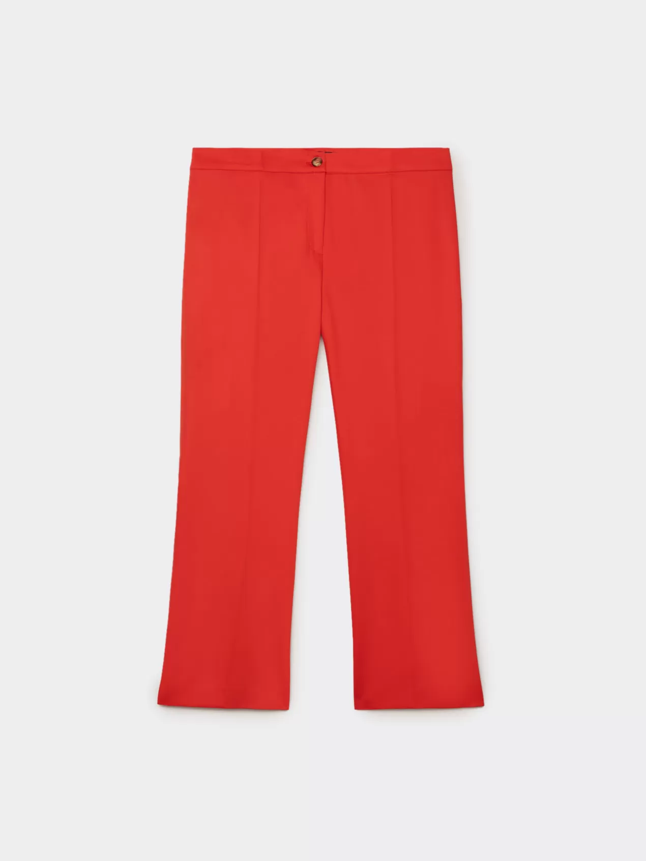 Outlet Elena Mirò Pantalon Cropped Kick Flare Rouge