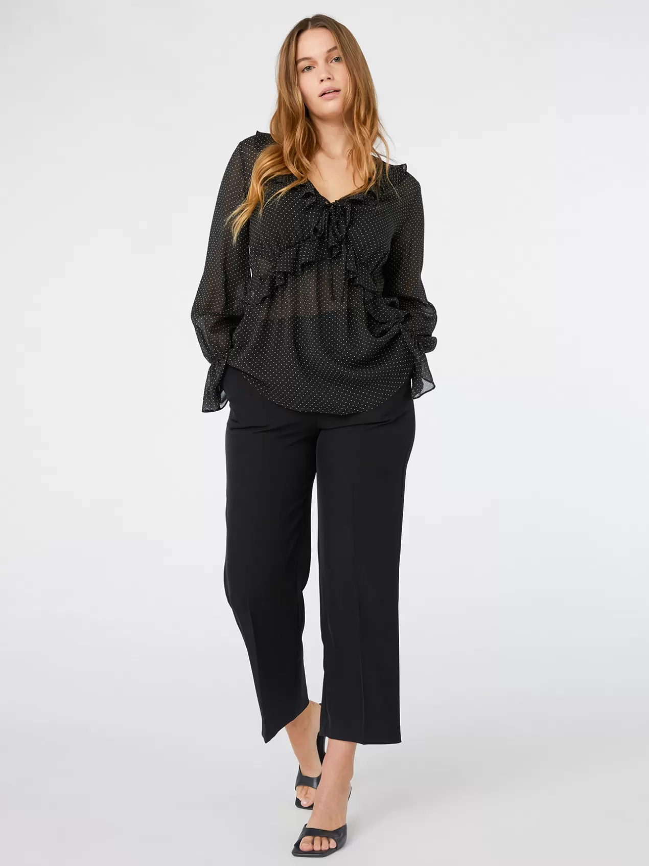 Cheap Elena Mirò Pantalon Cropped Normal Noir