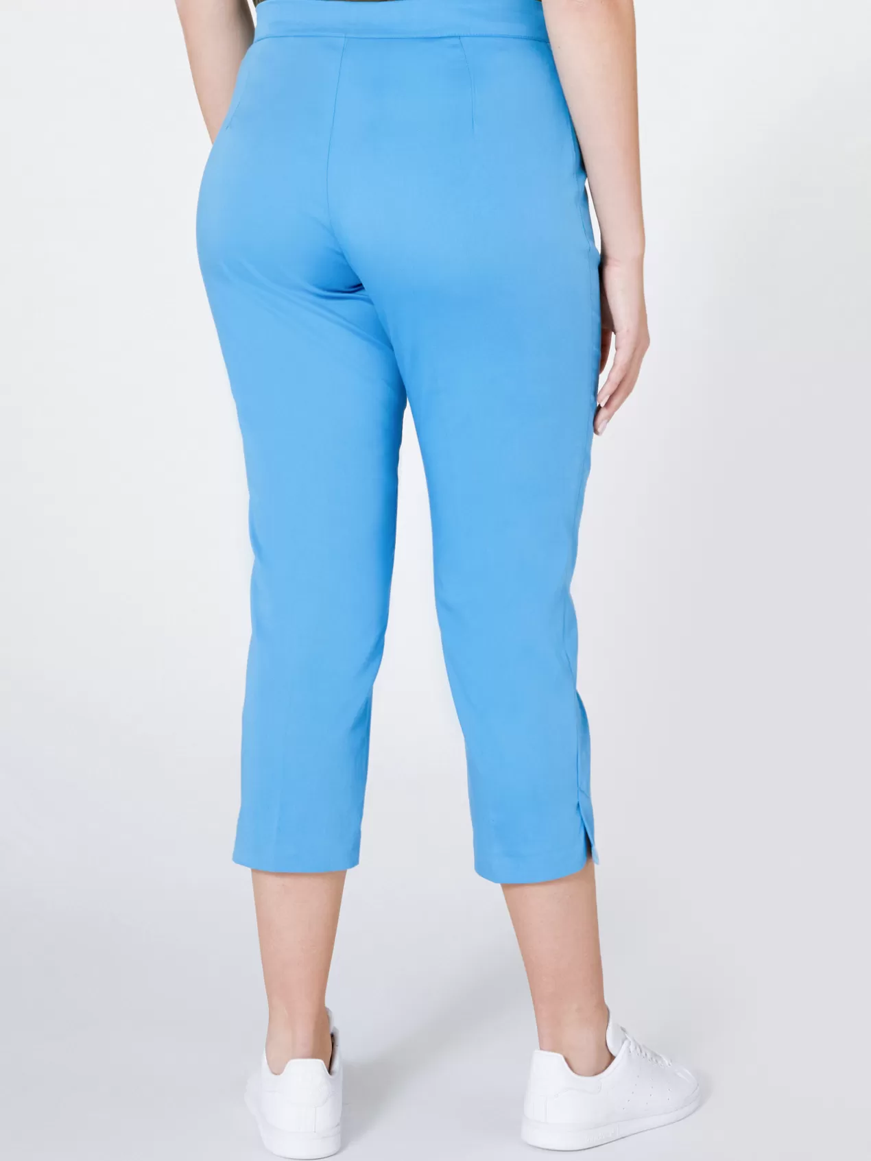 Discount Elena Mirò Pantalon Cropped Slim Light - Blue