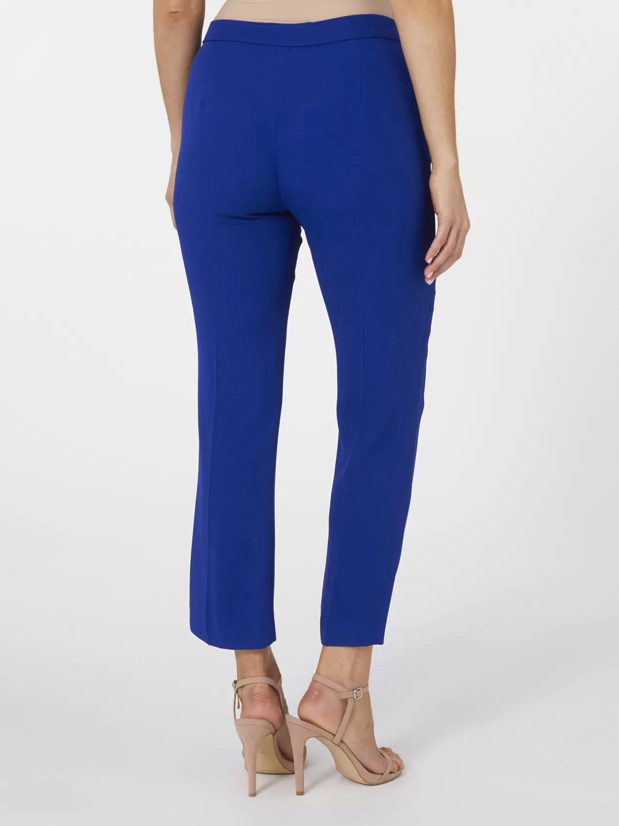 Fashion Elena Mirò Pantalon Elegant En Cady Bleuet