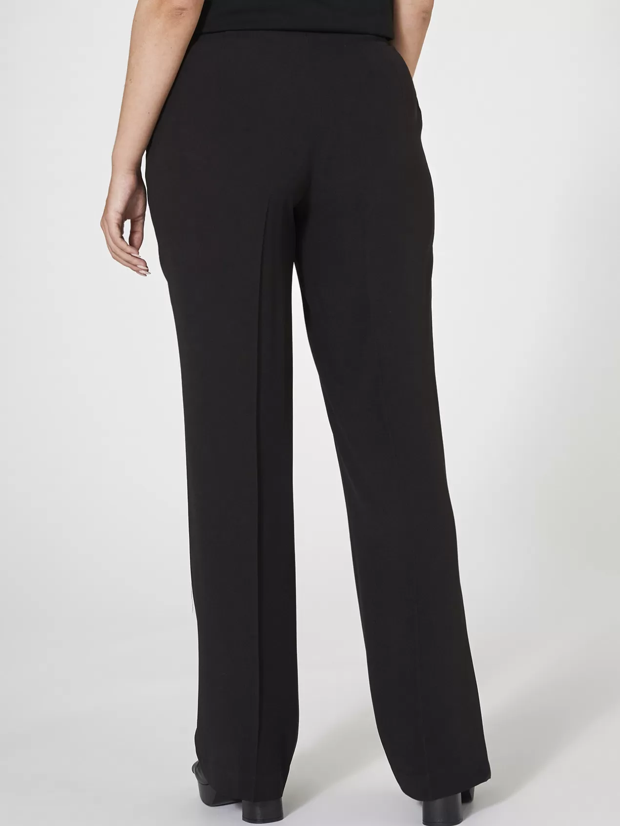 Store Elena Mirò Pantalon Elegant En Cady Noir