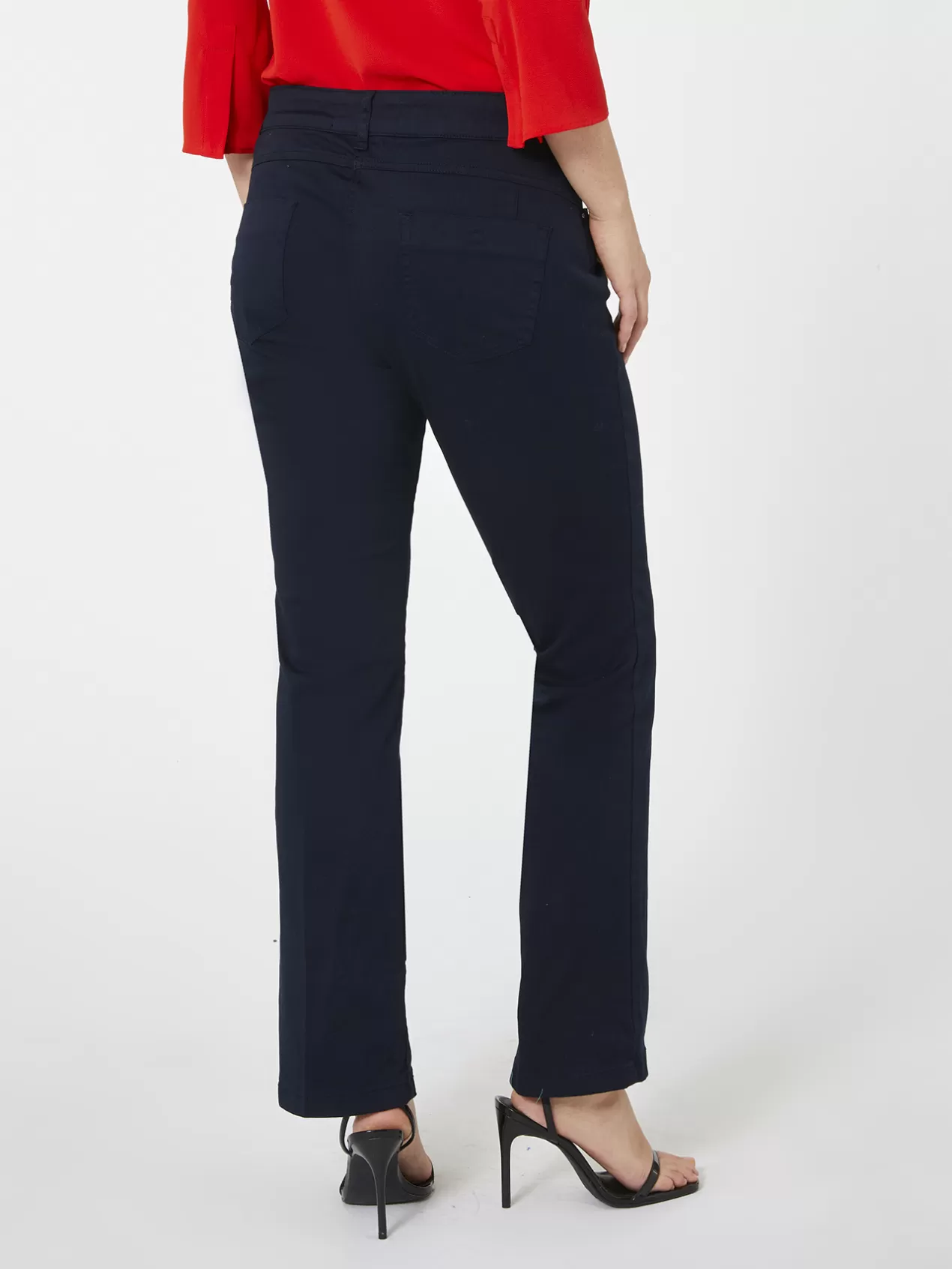 Hot Elena Mirò Pantalon En Drill Stretch Bleu