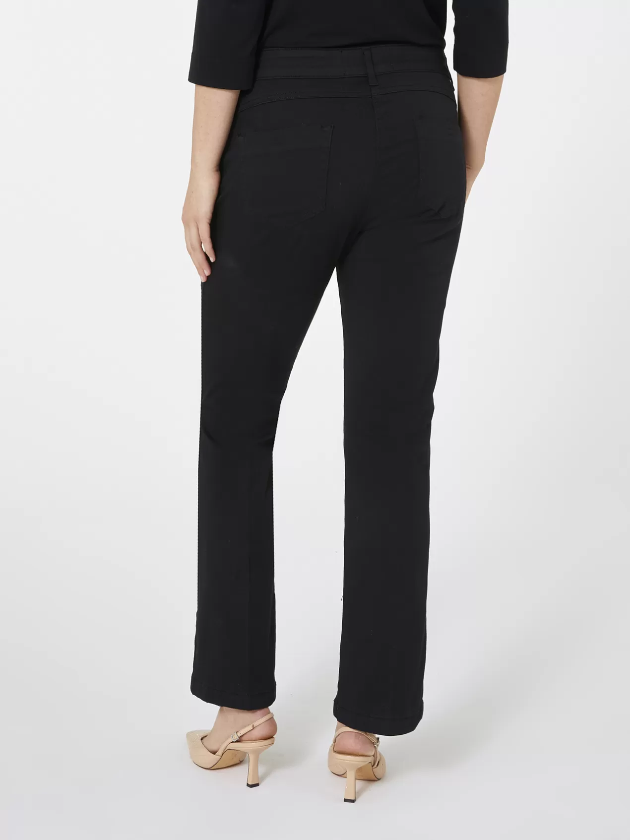 Best Elena Mirò Pantalon En Drill Stretch Noir