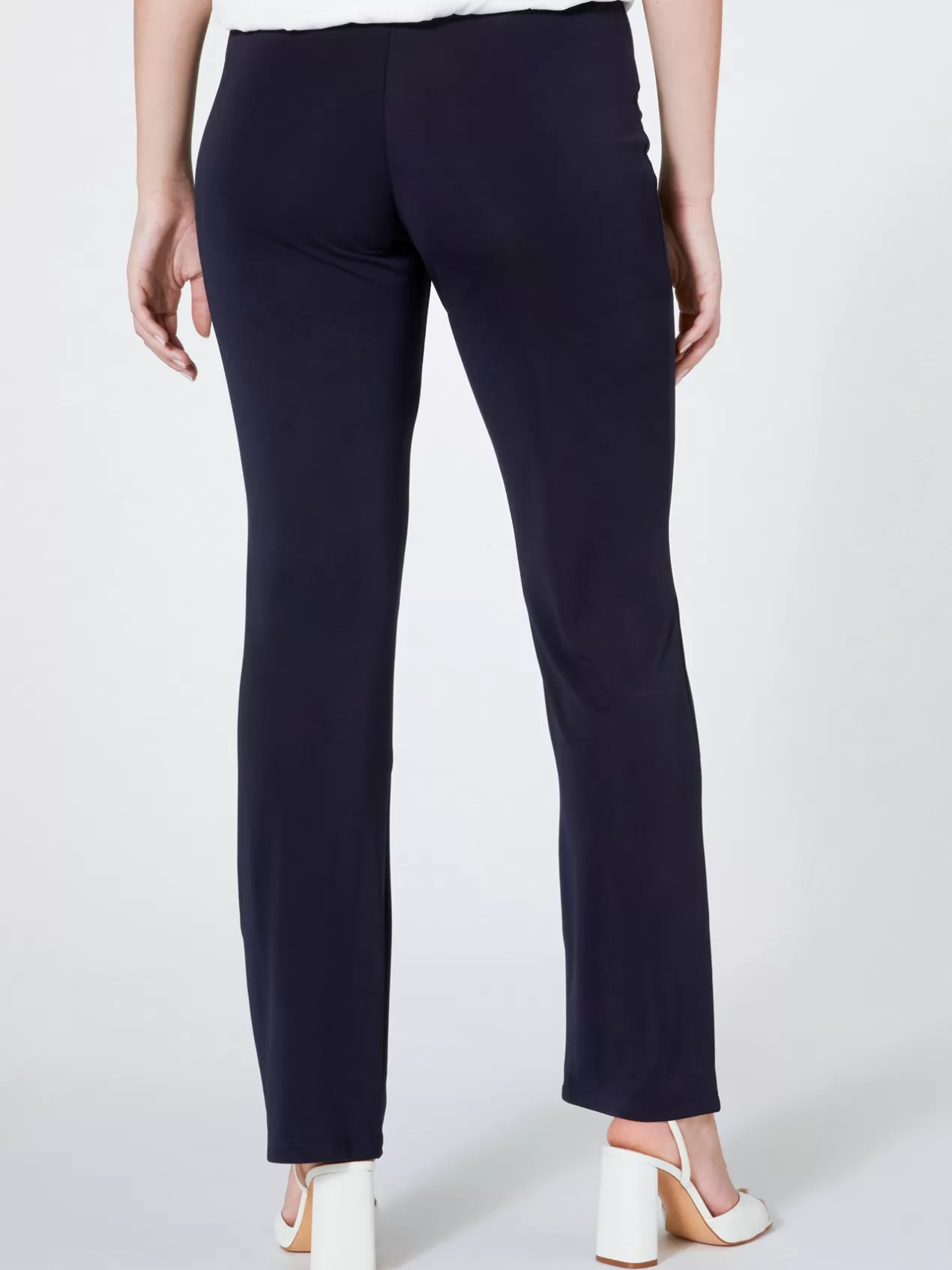 Best Sale Elena Mirò Pantalon En Jersey Bleu