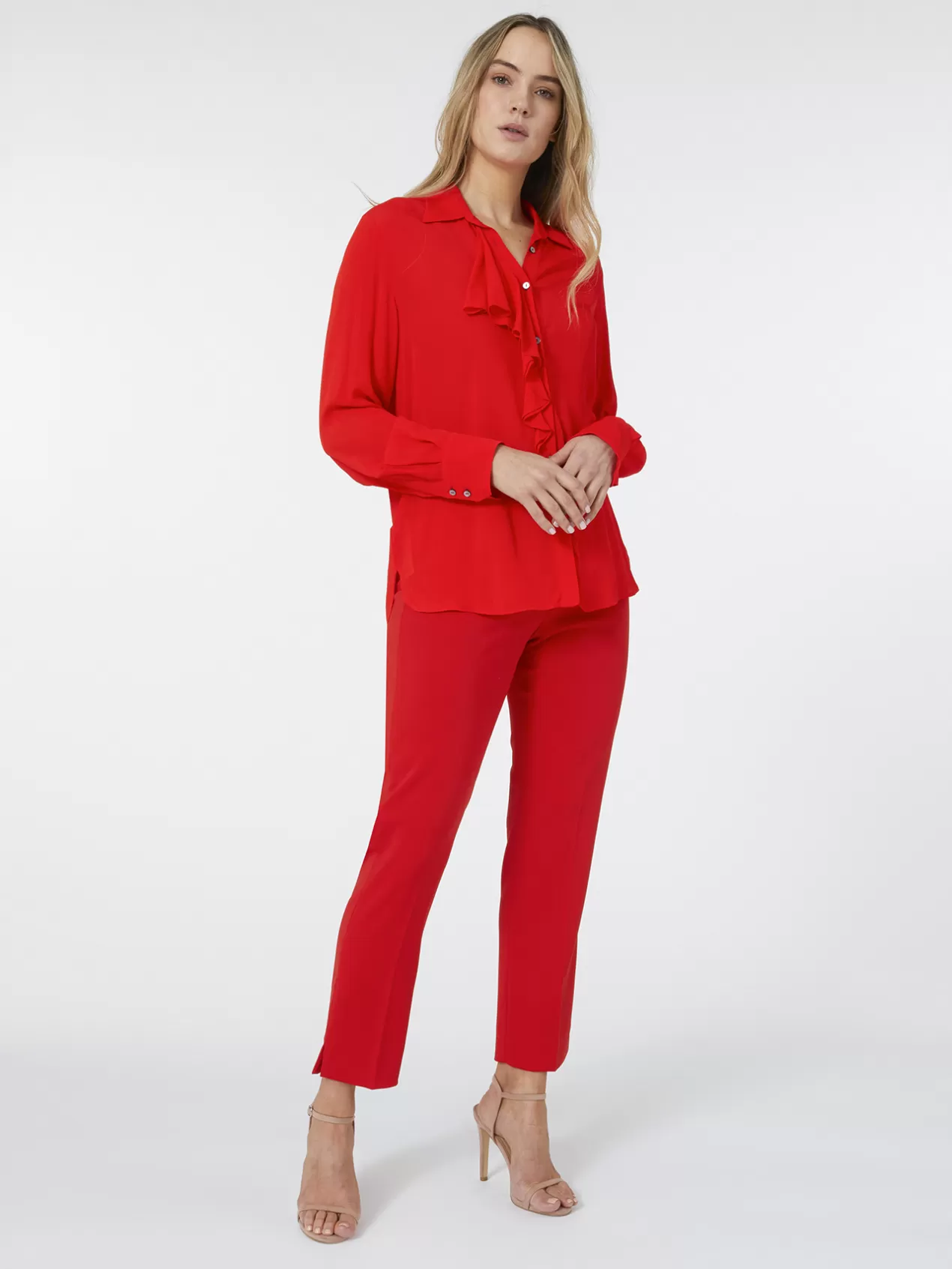 Best Elena Mirò Pantalon Slim Rouge