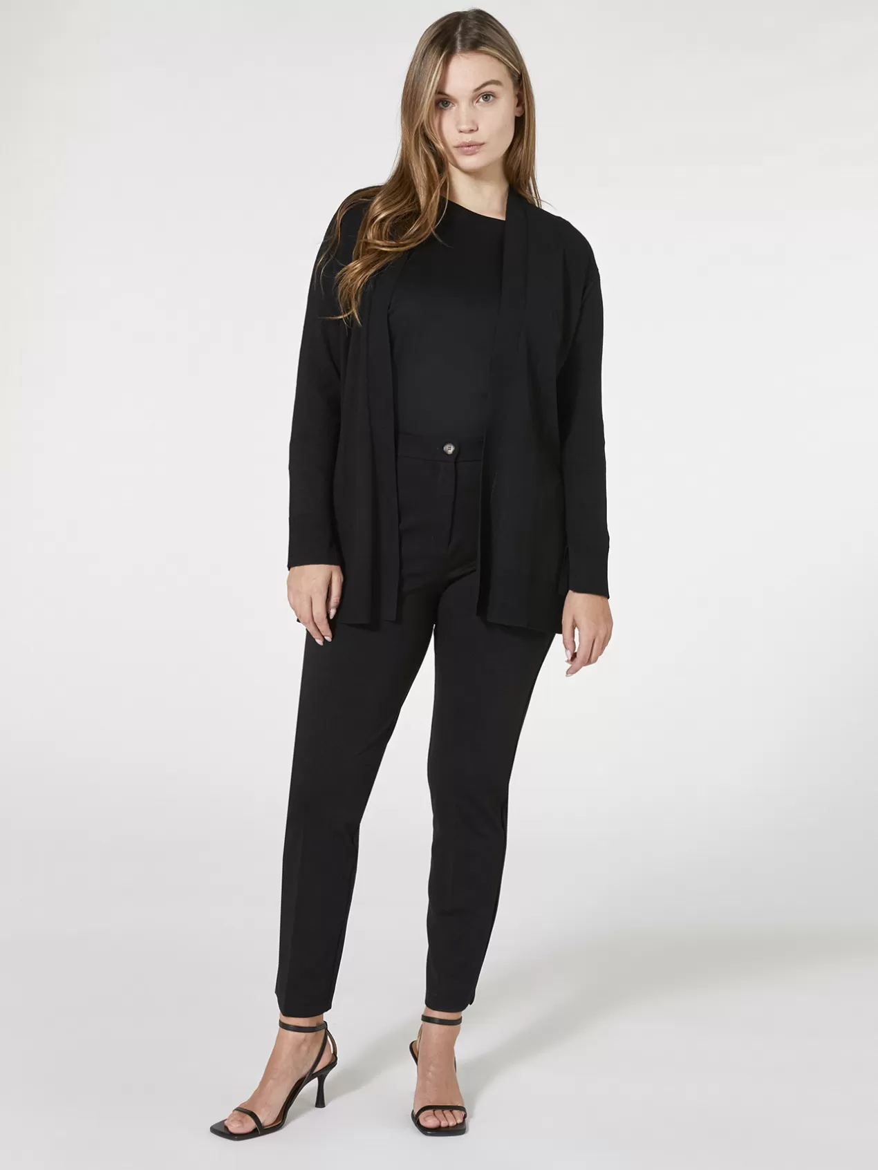 Online Elena Mirò Pantalon Slim En Maille Milano Noir