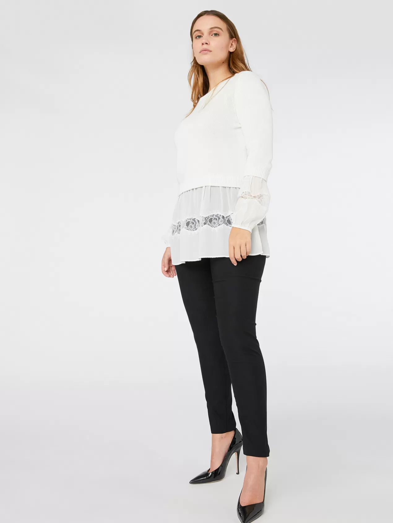 Shop Elena Mirò Pantalon Super Skinny Noir