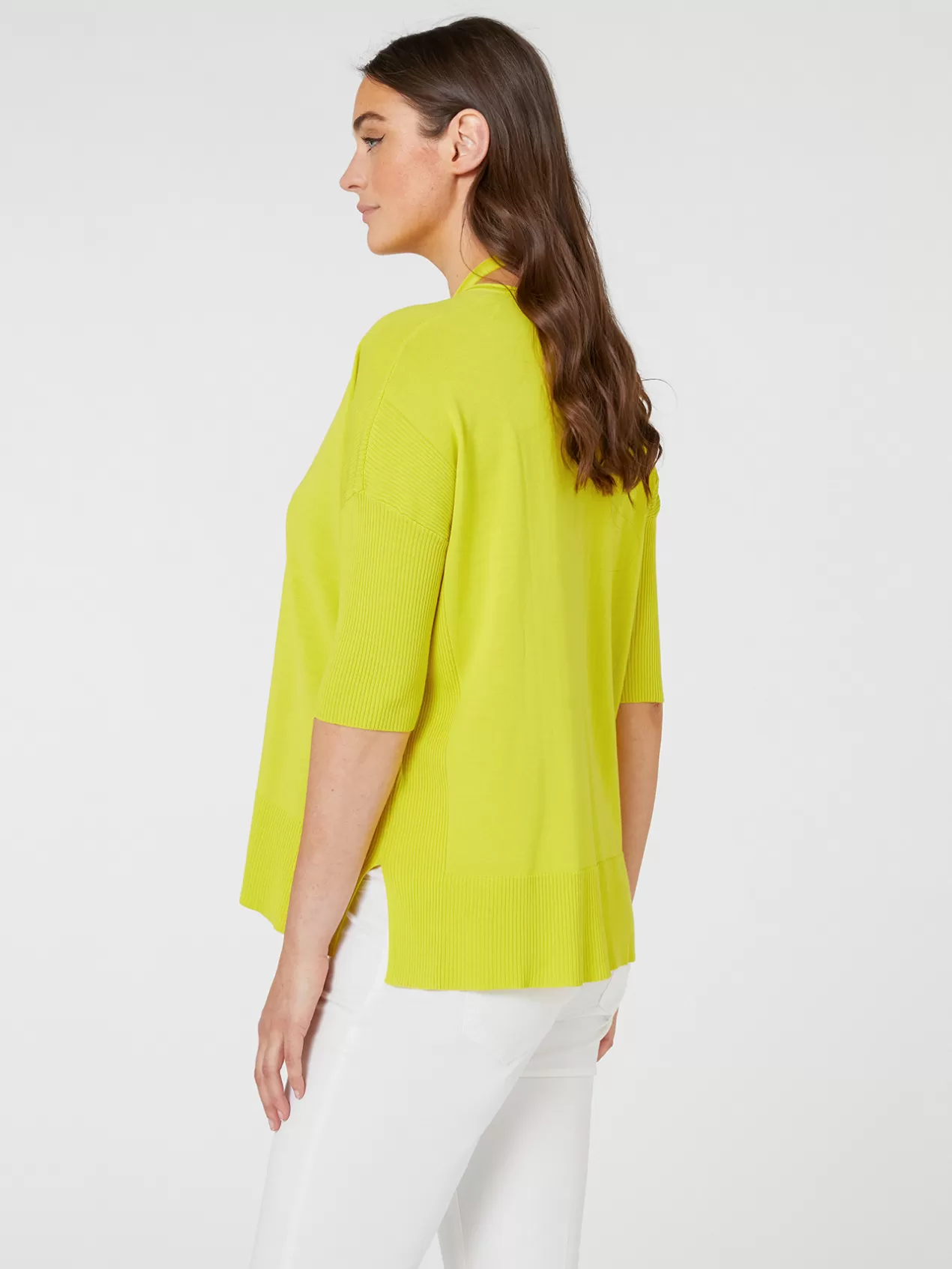 Fashion Elena Mirò Pull Avec Collier Jaune