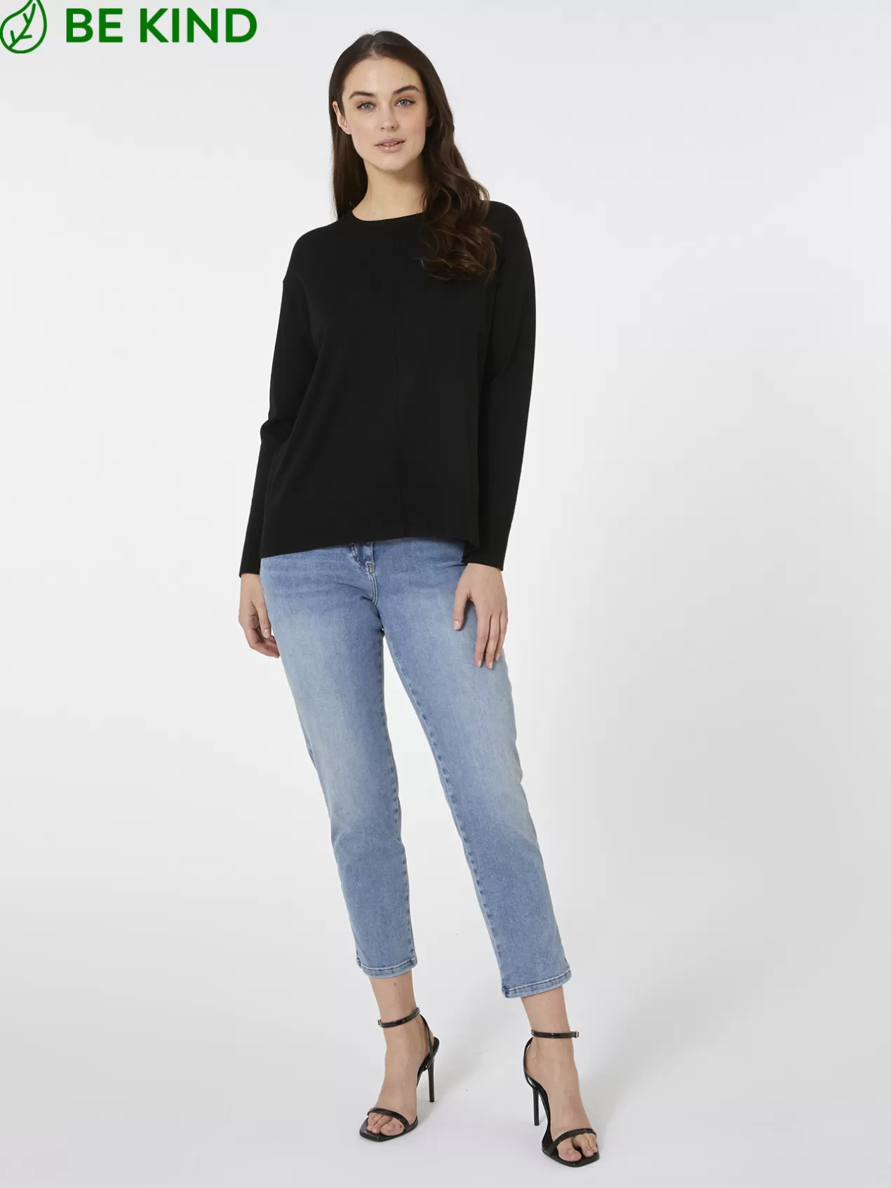 Outlet Elena Mirò Pull Basic En Viscose Agreable A Porter Ecovero™ Noir