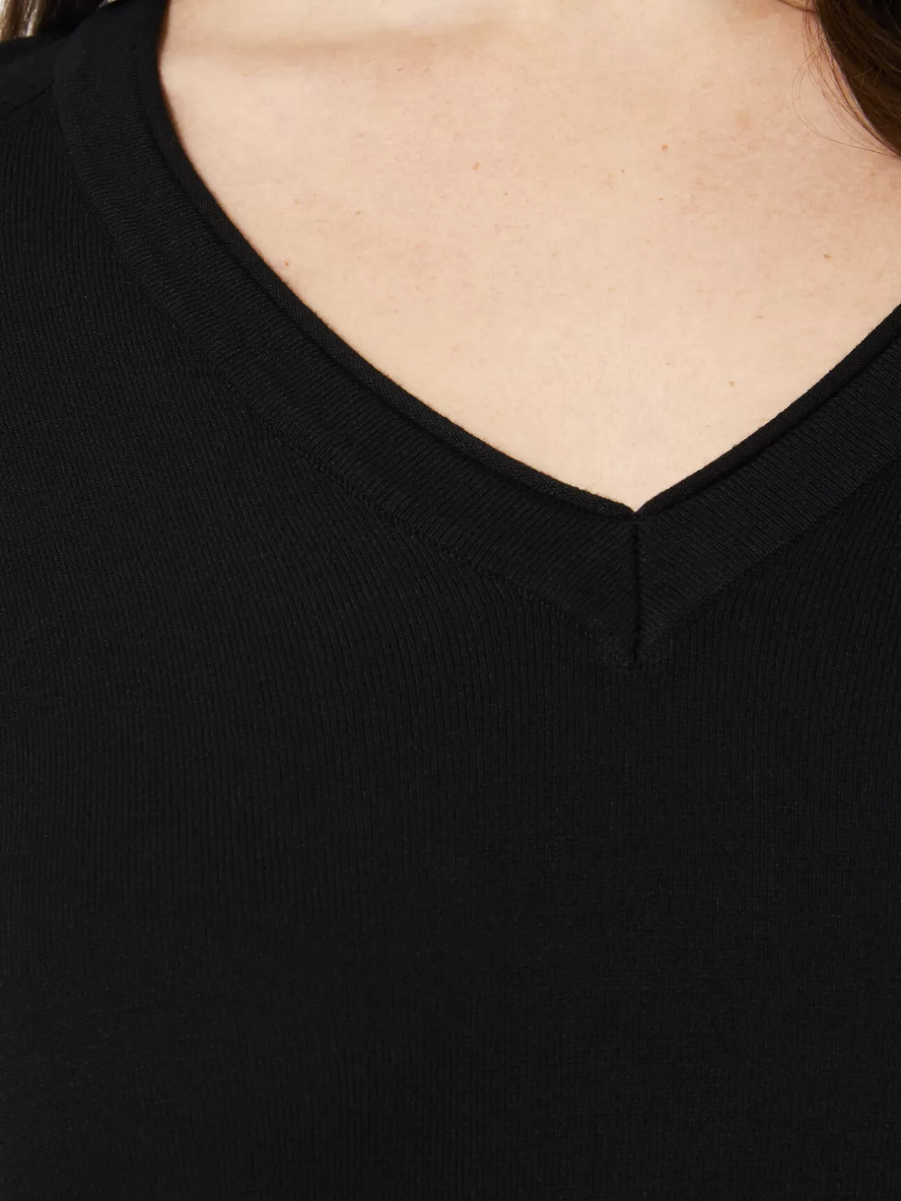 Hot Elena Mirò Pull En Viscose Agreable A Porter Ecovero™ Modele Basic Noir