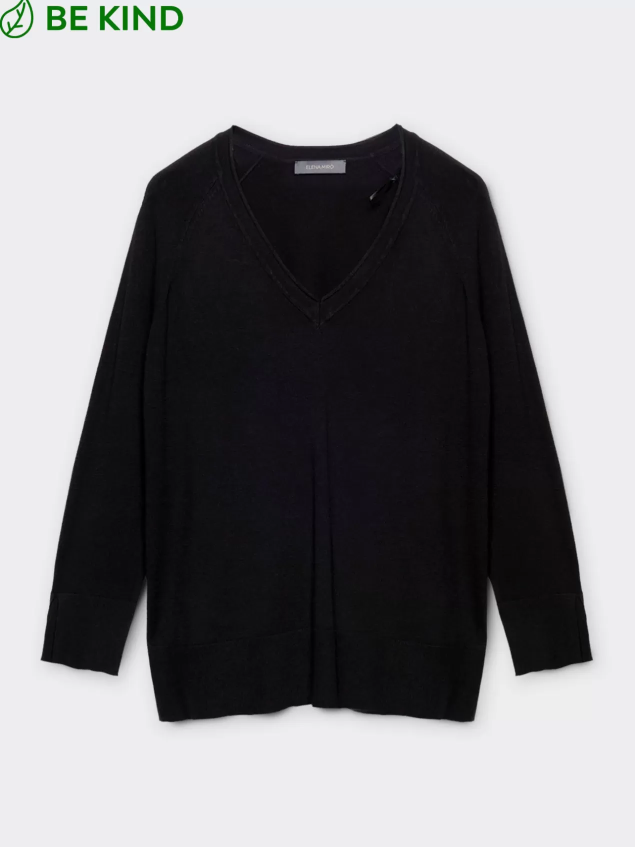 Hot Elena Mirò Pull En Viscose Agreable A Porter Ecovero™ Modele Basic Noir