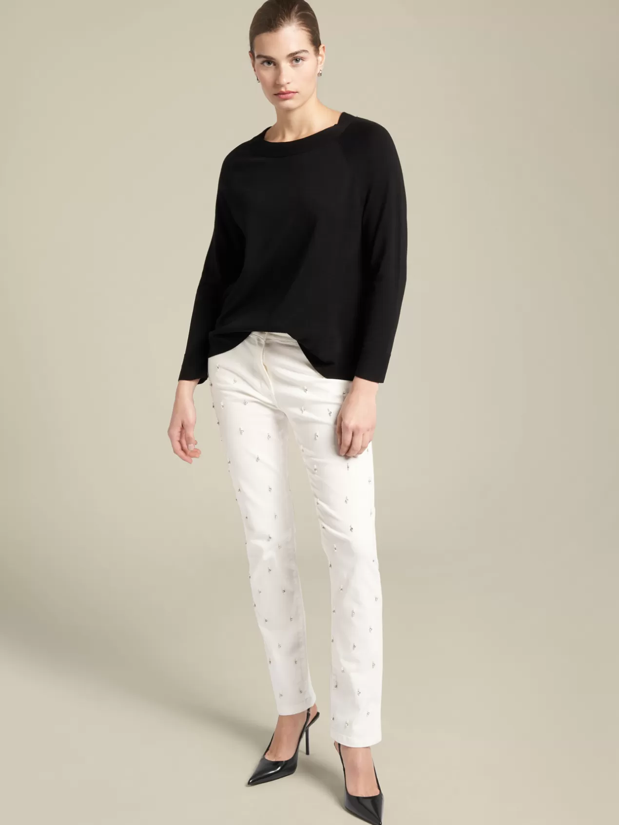 Discount Elena Mirò Pull En Viscose Confort Noir