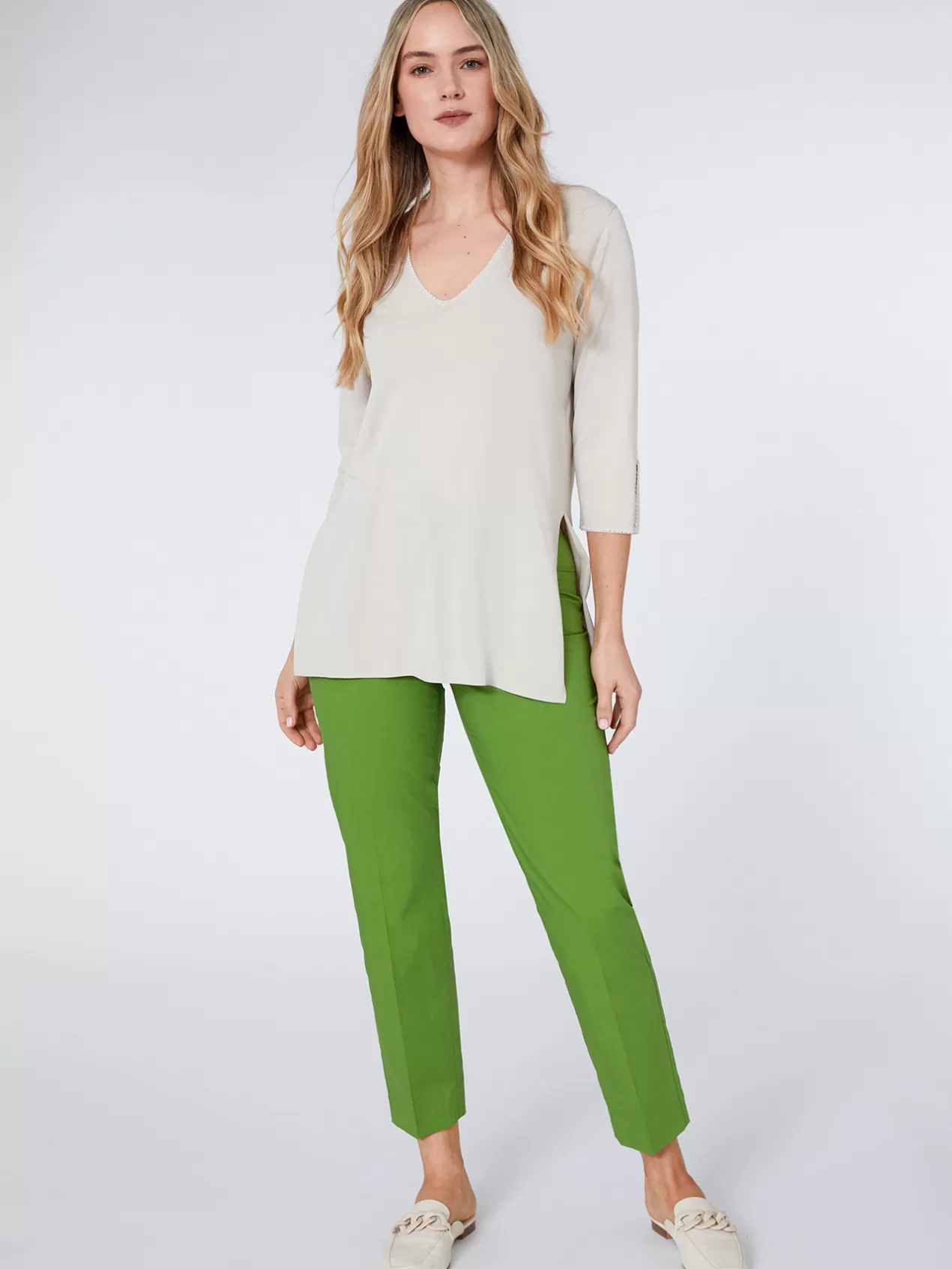 Fashion Elena Mirò Pull En Viscose Douce Au Toucher Beige