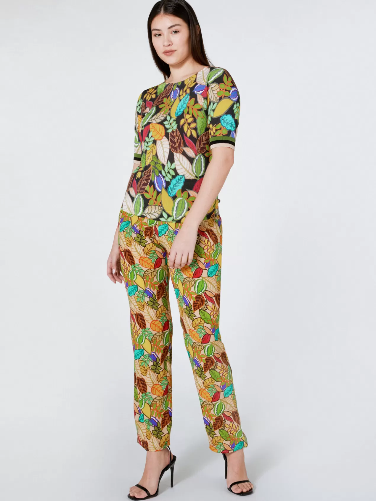 Fashion Elena Mirò Pull Imprime Vert