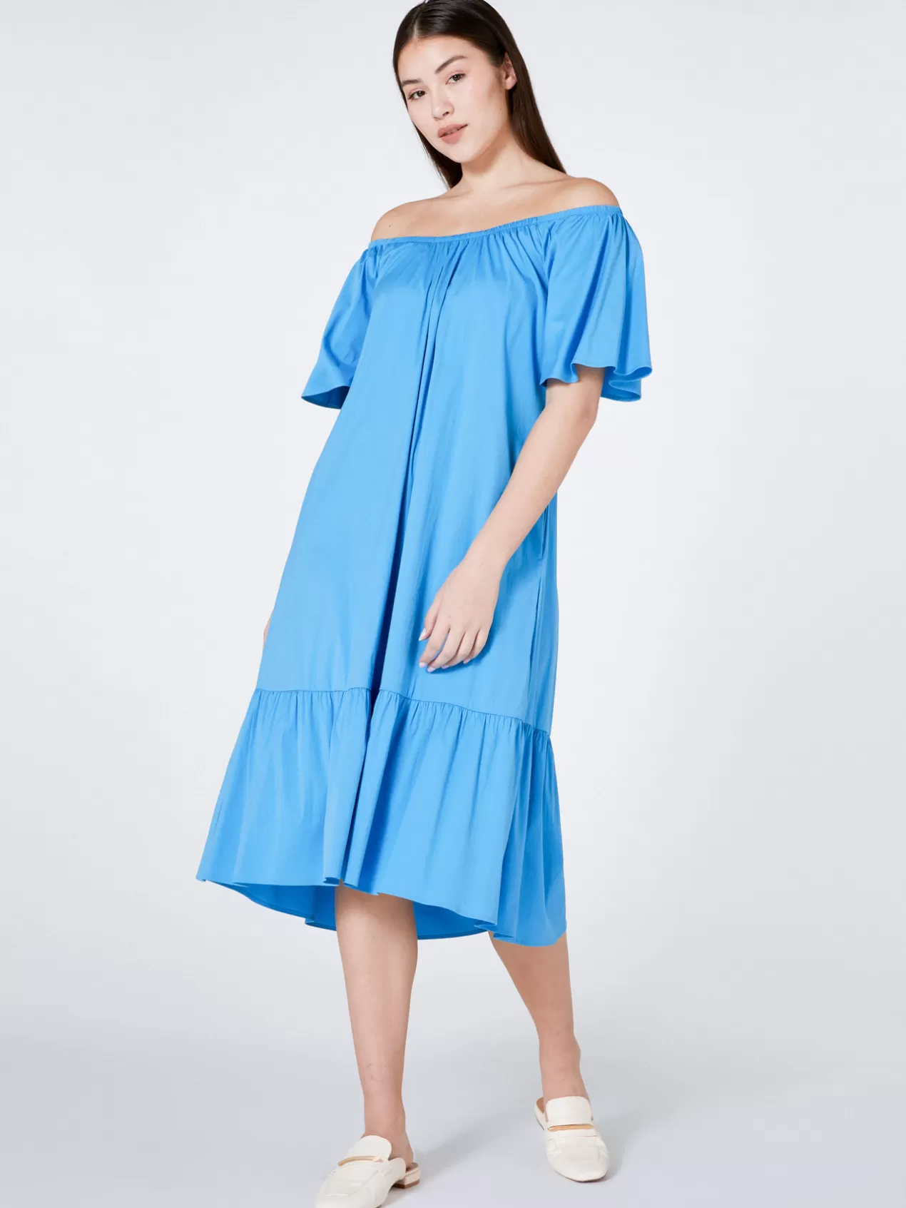 Cheap Elena Mirò Robe D'Ete A Volants Light - Blue