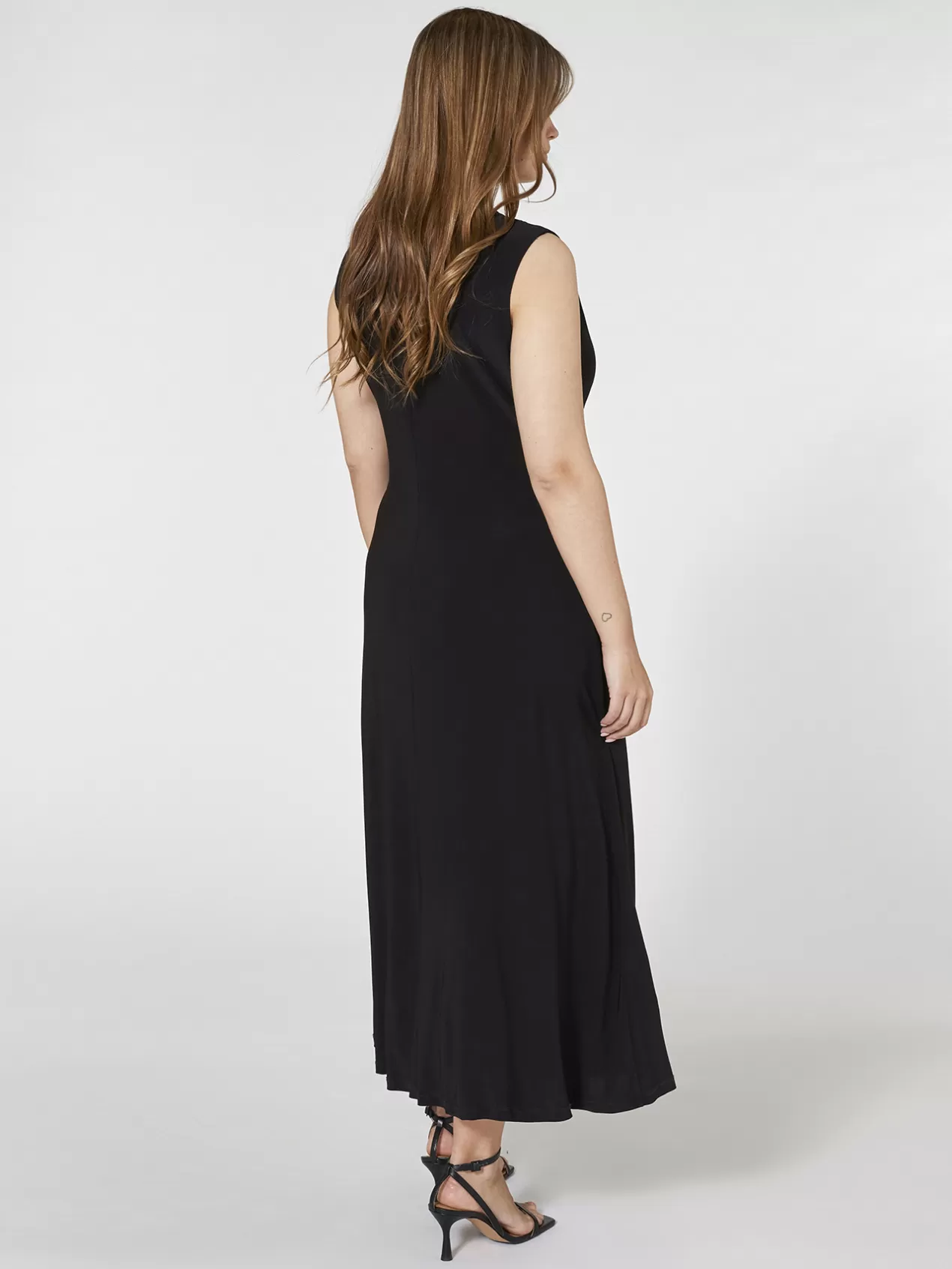 Cheap Elena Mirò Robe Elegante A Noeud Noir