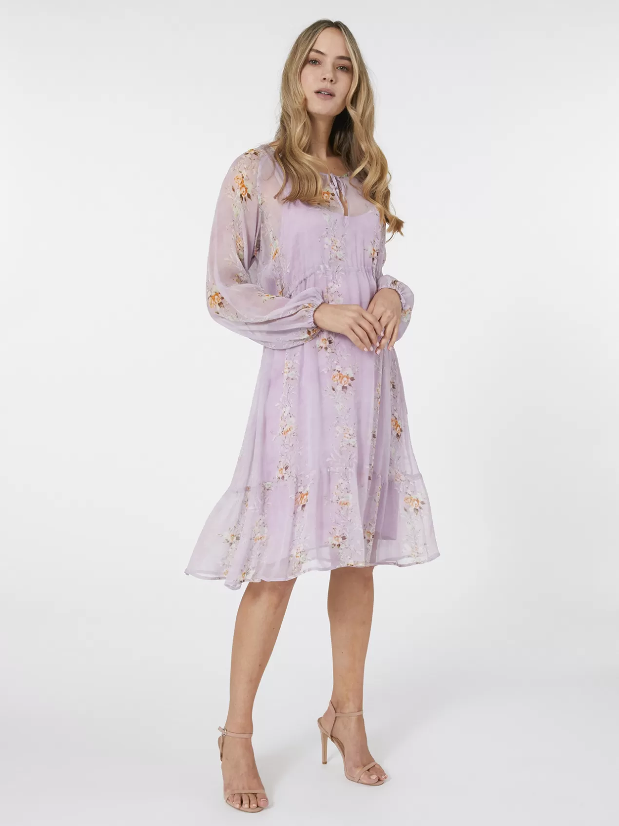 Hot Elena Mirò Robe Elegante Florale Violet