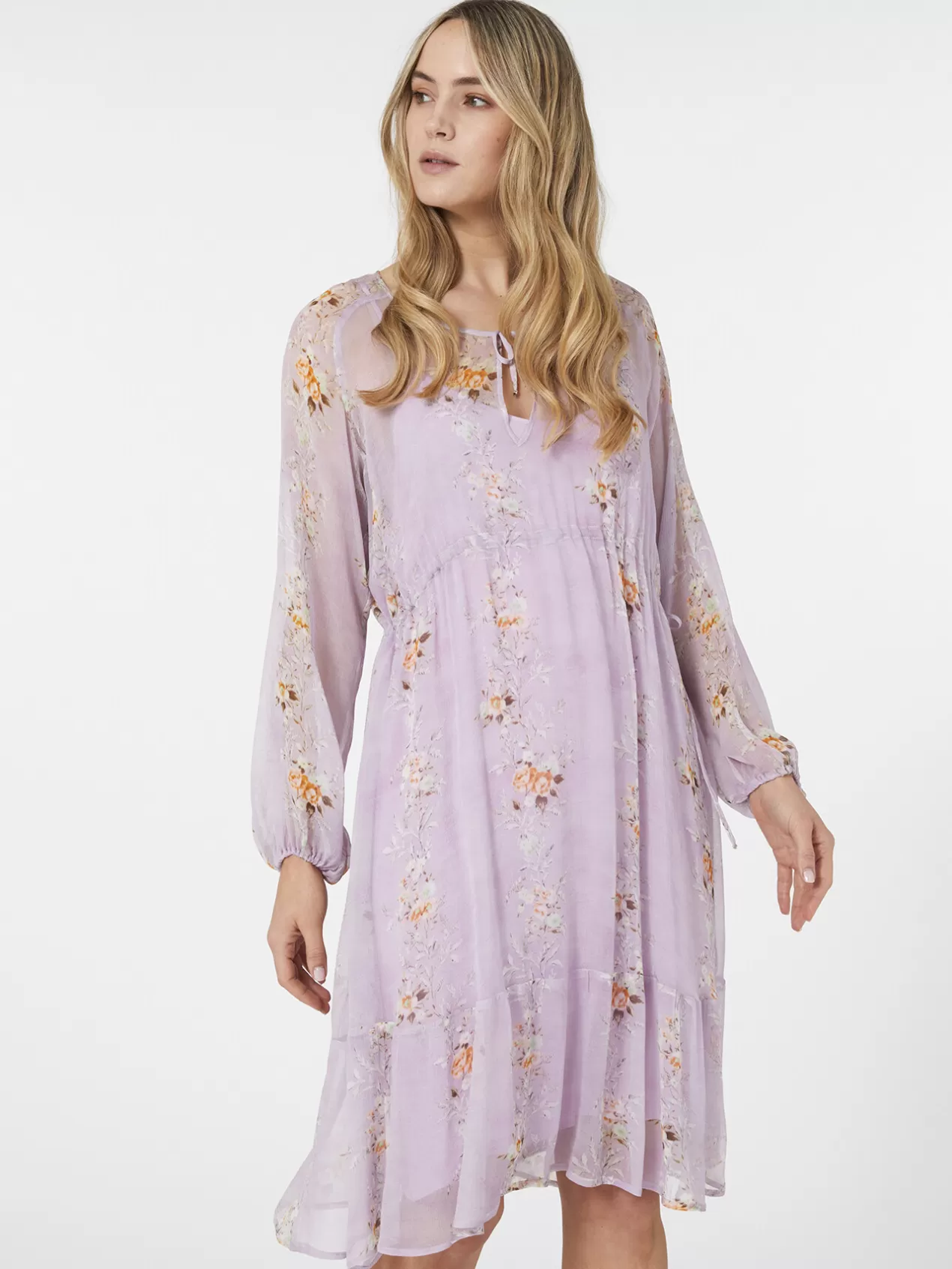 Hot Elena Mirò Robe Elegante Florale Violet