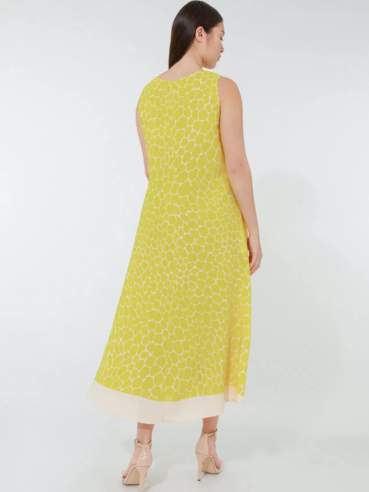 Shop Elena Mirò Robe Elegante Imprimee Jaune