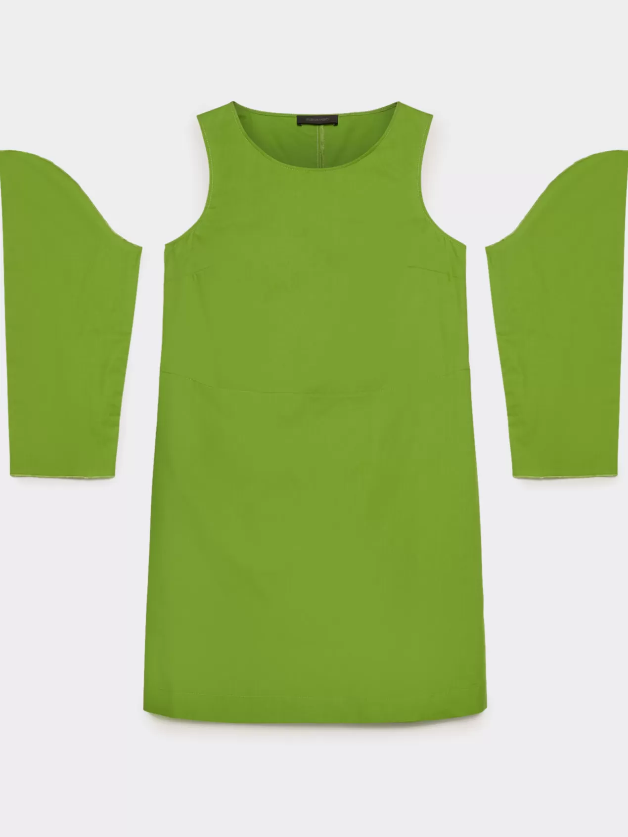 New Elena Mirò Robe En Coton Vert