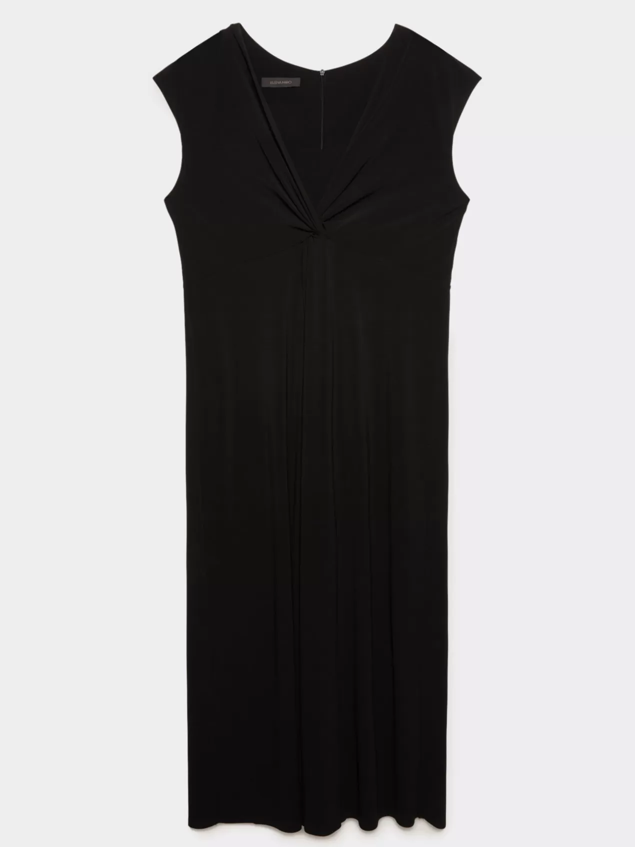 Hot Elena Mirò Robe En Crepe De Jersey Noir
