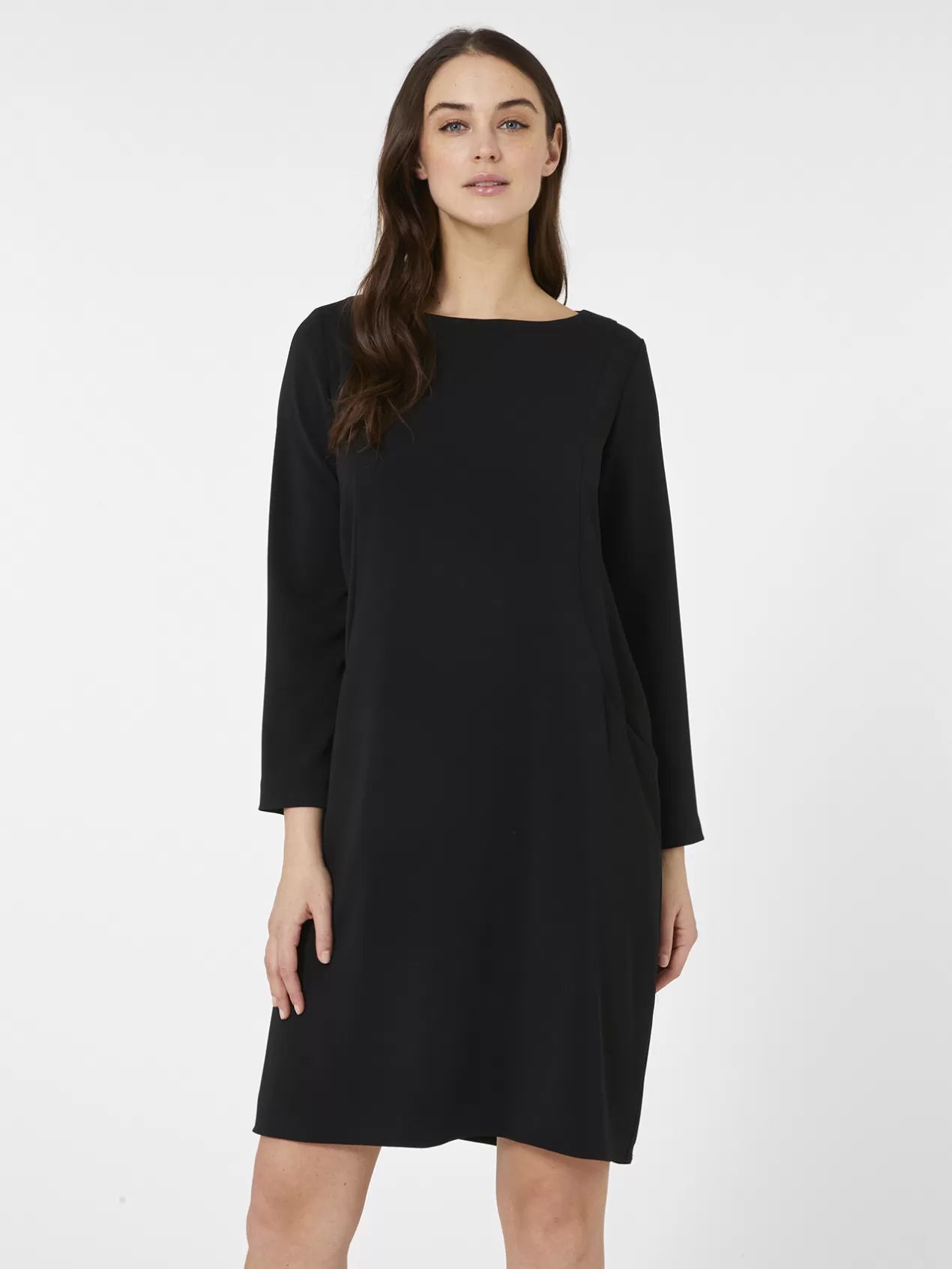 Discount Elena Mirò Robe En Tissu Fluide Noir